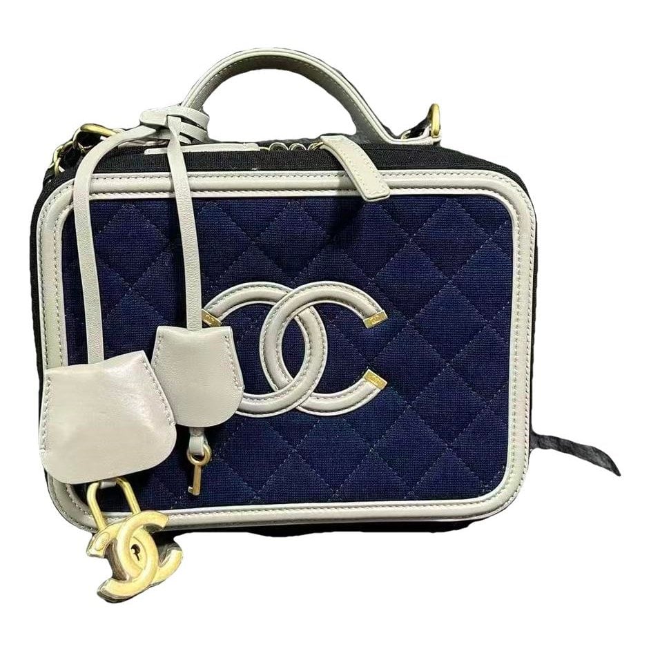 Vanity leather handbag