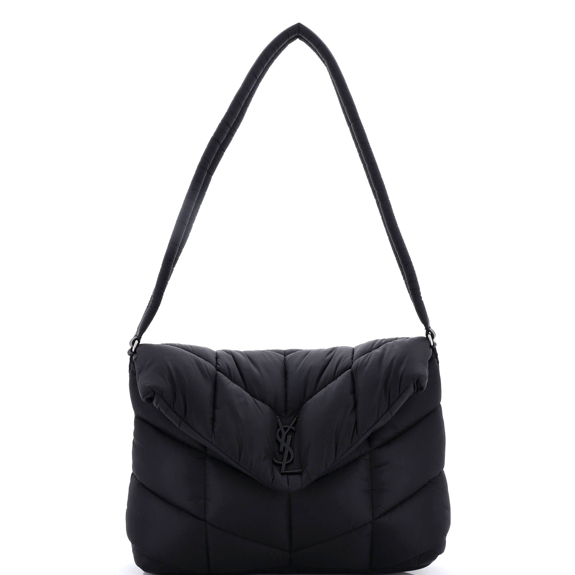 Saint Laurent Loulou Puffer Messenger Bag Quilted Econyl