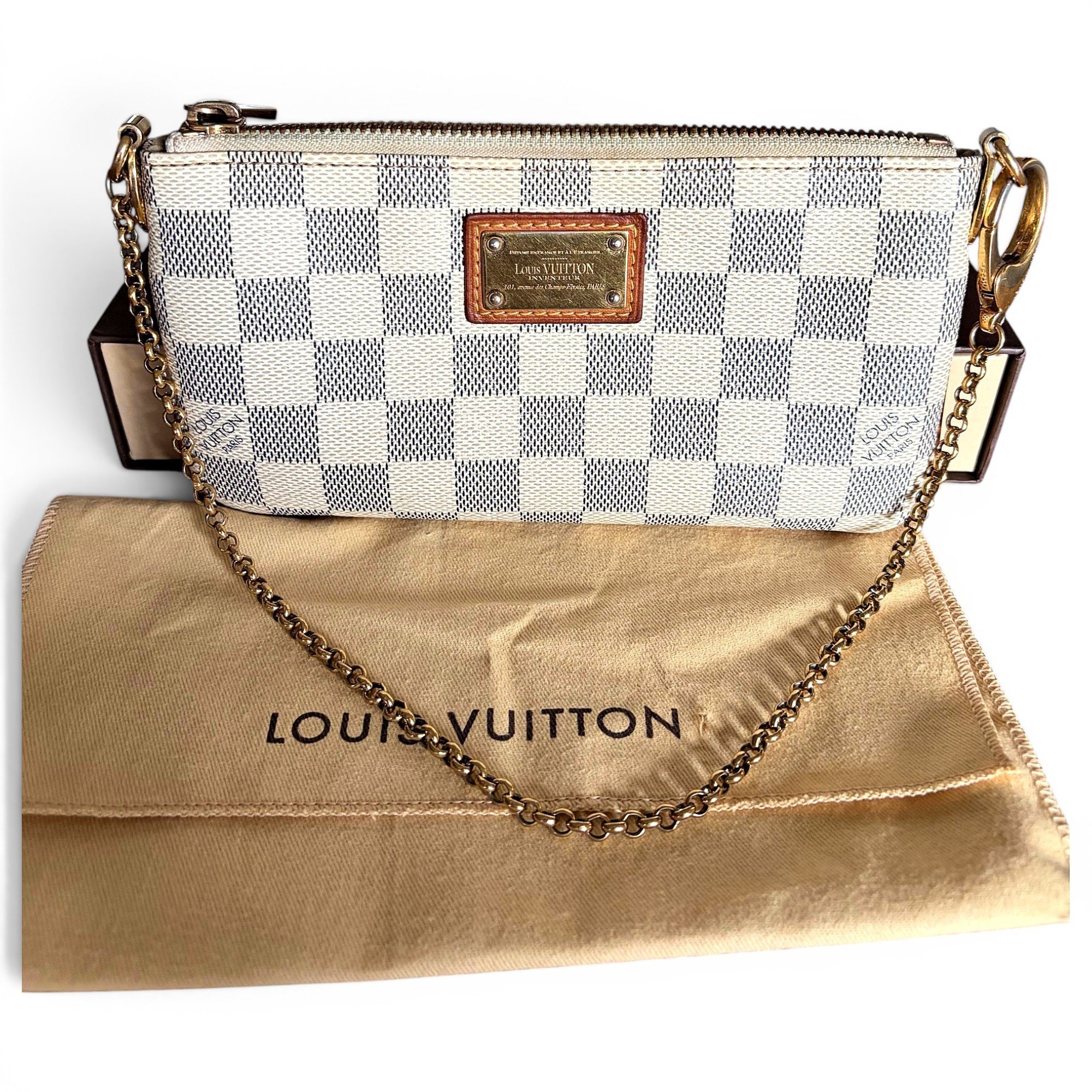 Leather clutch bag