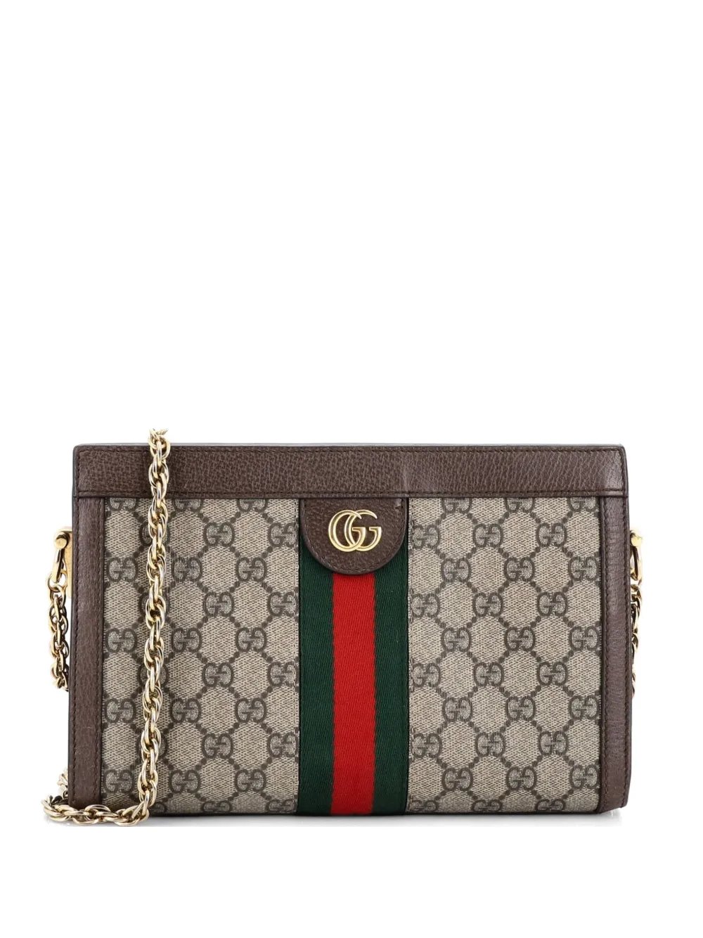 Ophidia Chain Shoulder Bag GG Coated Canvas Small crossbody bag