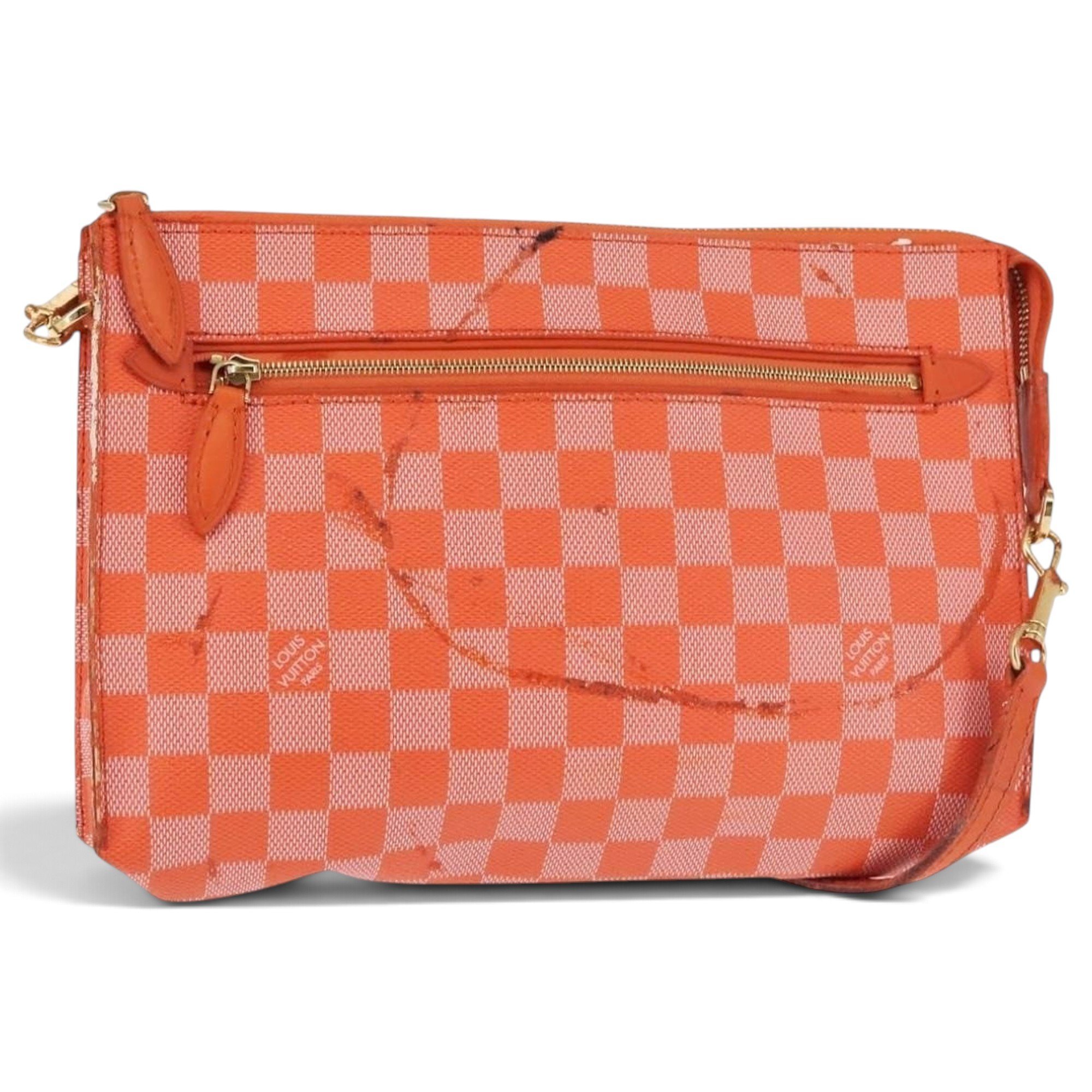Leather clutch bag
