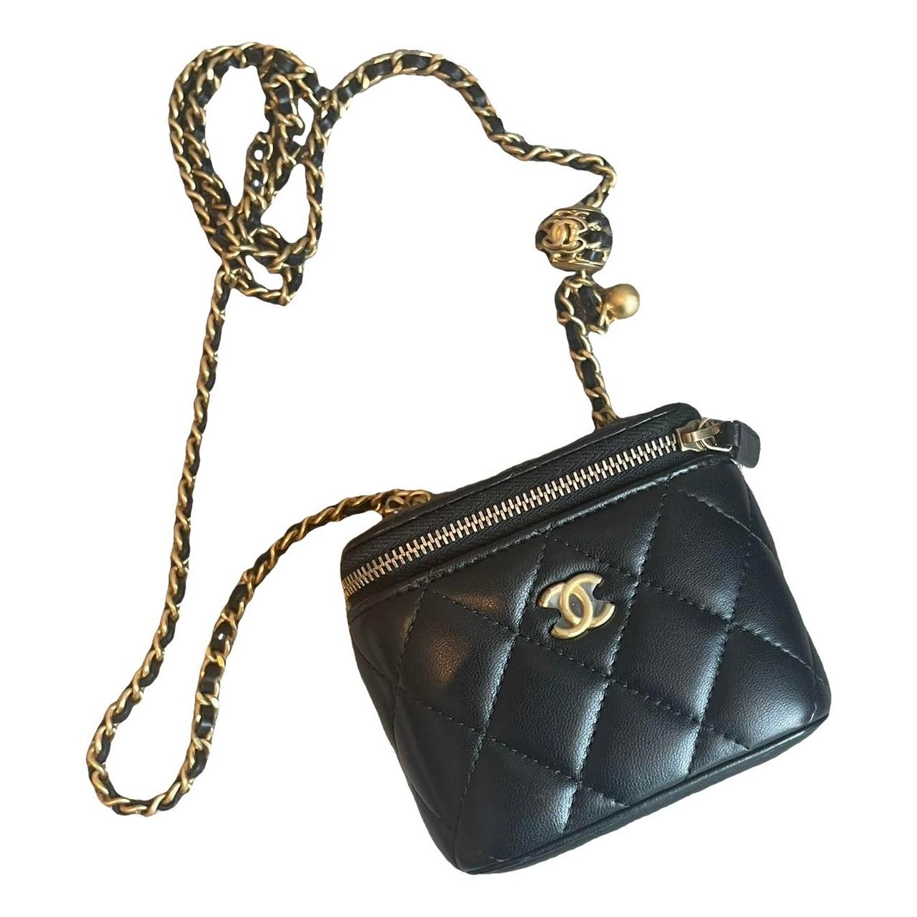 Trendy CC Vanity leather handbag