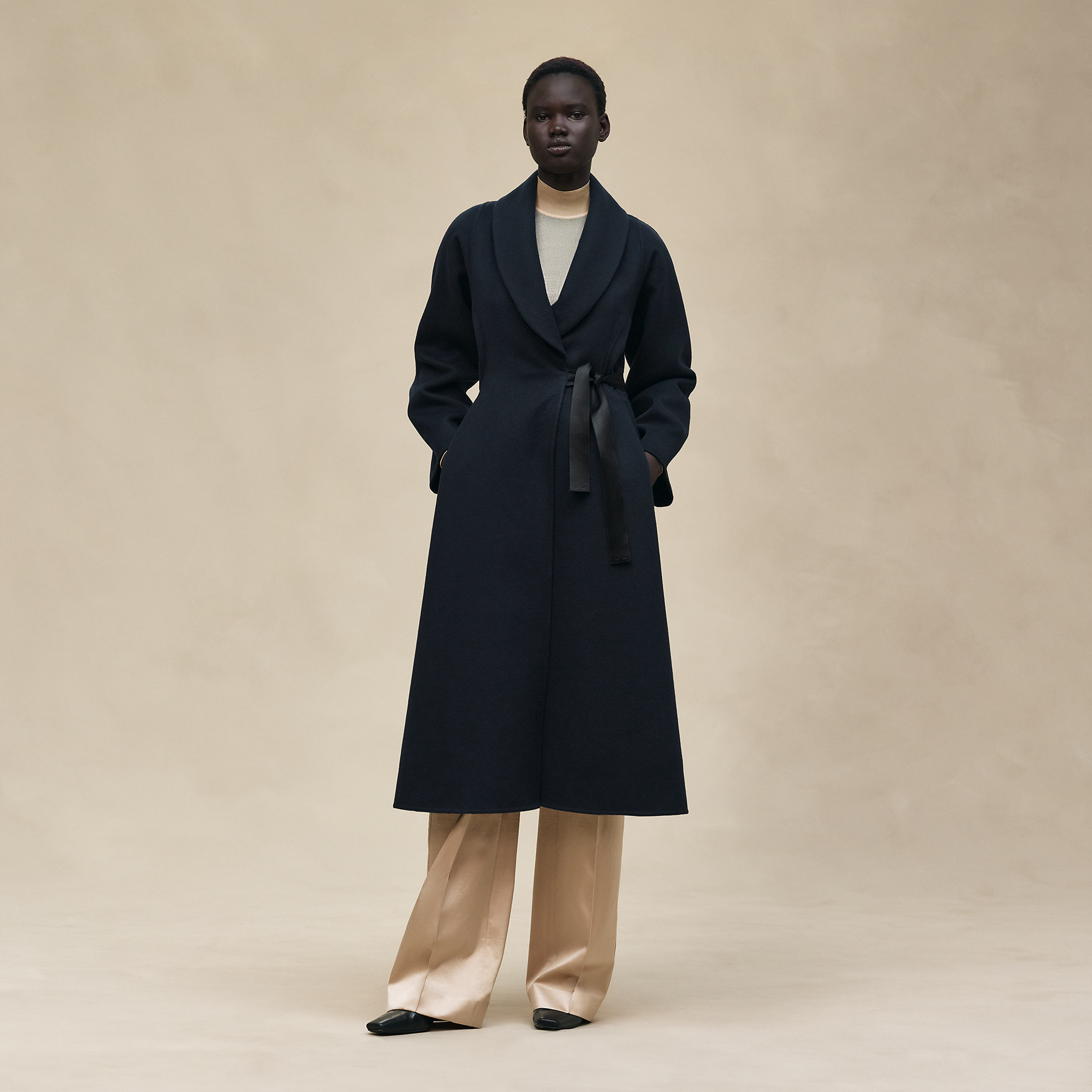 Long cashmere coat