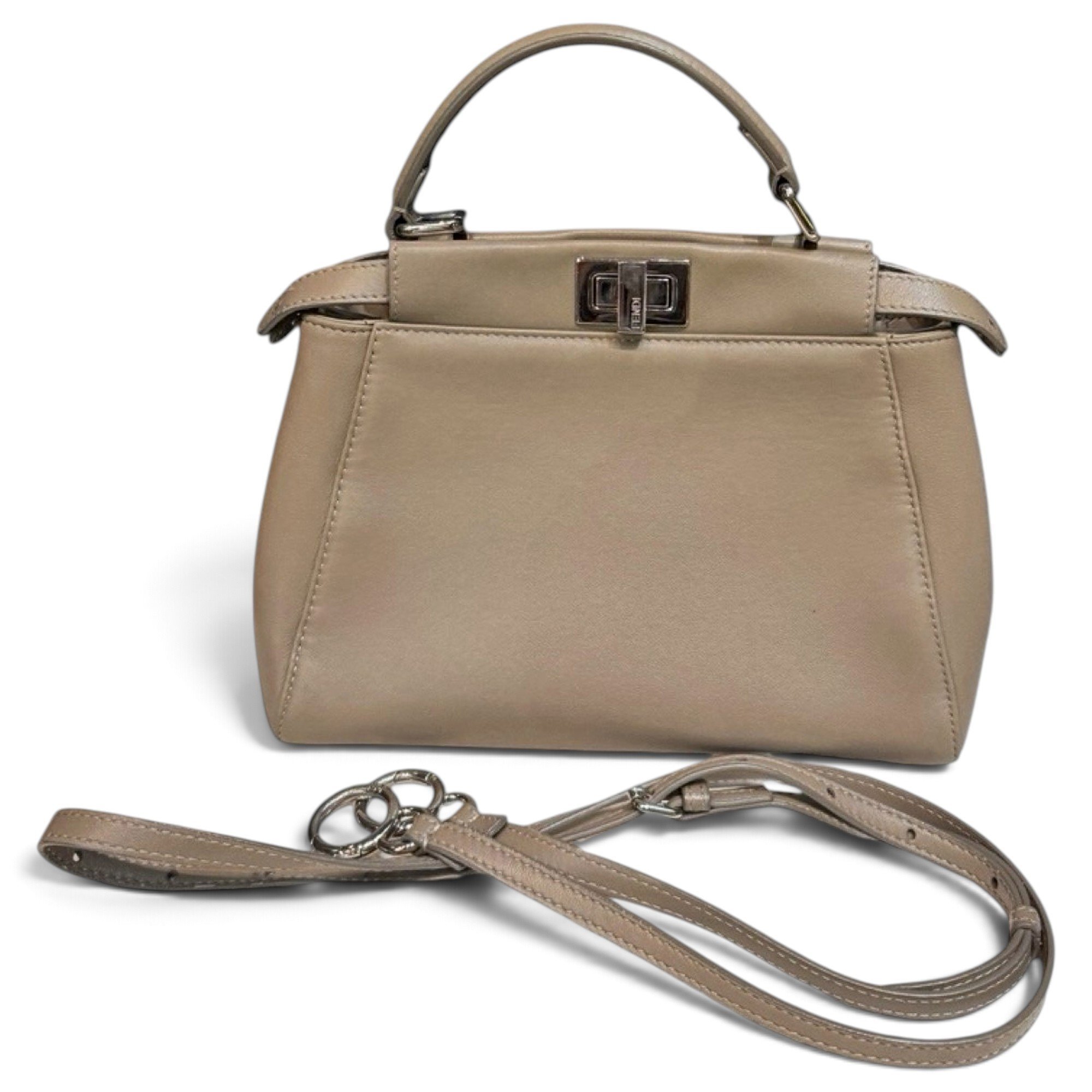 Peekaboo leather handbag