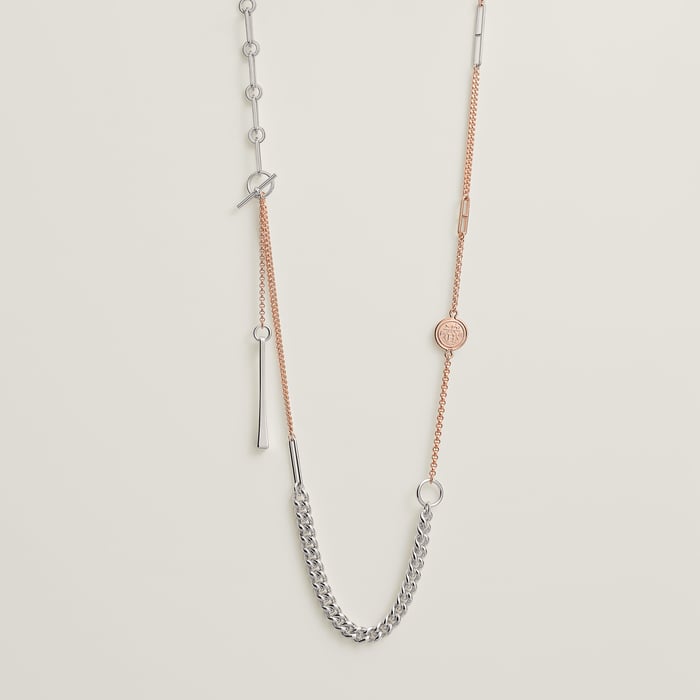 Sans Coloris Mix and H Long Necklace