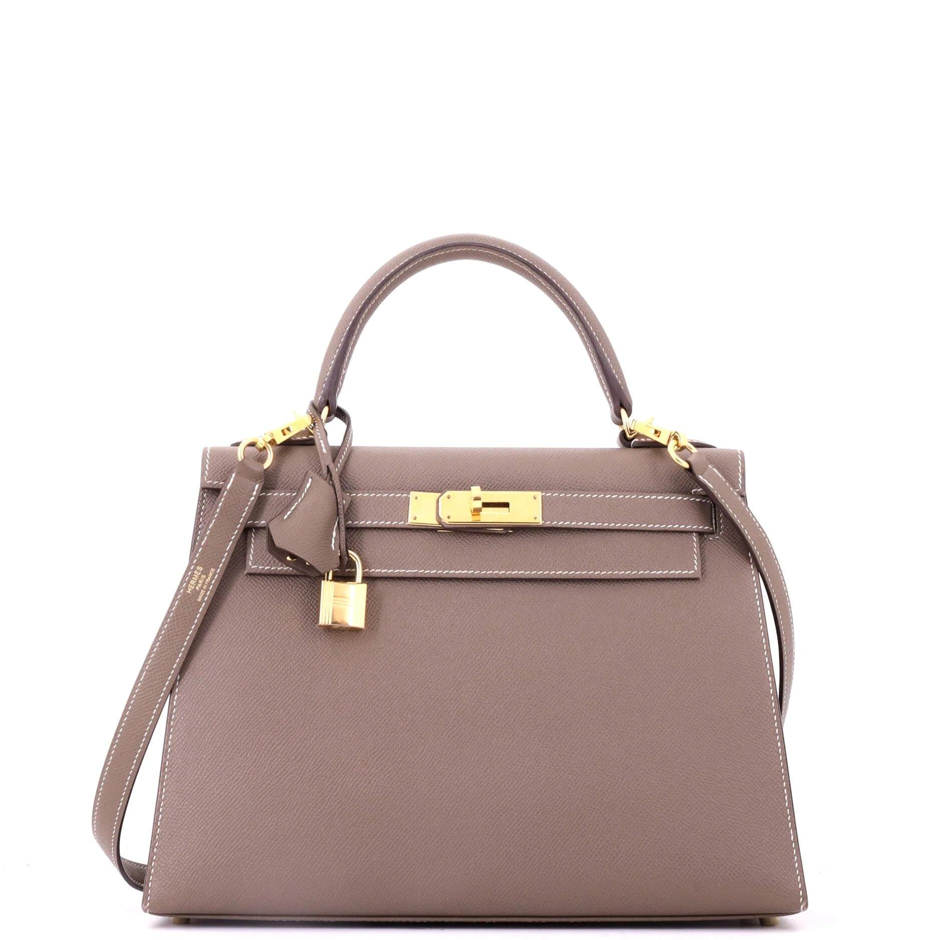 Kelly 28 leather handbag