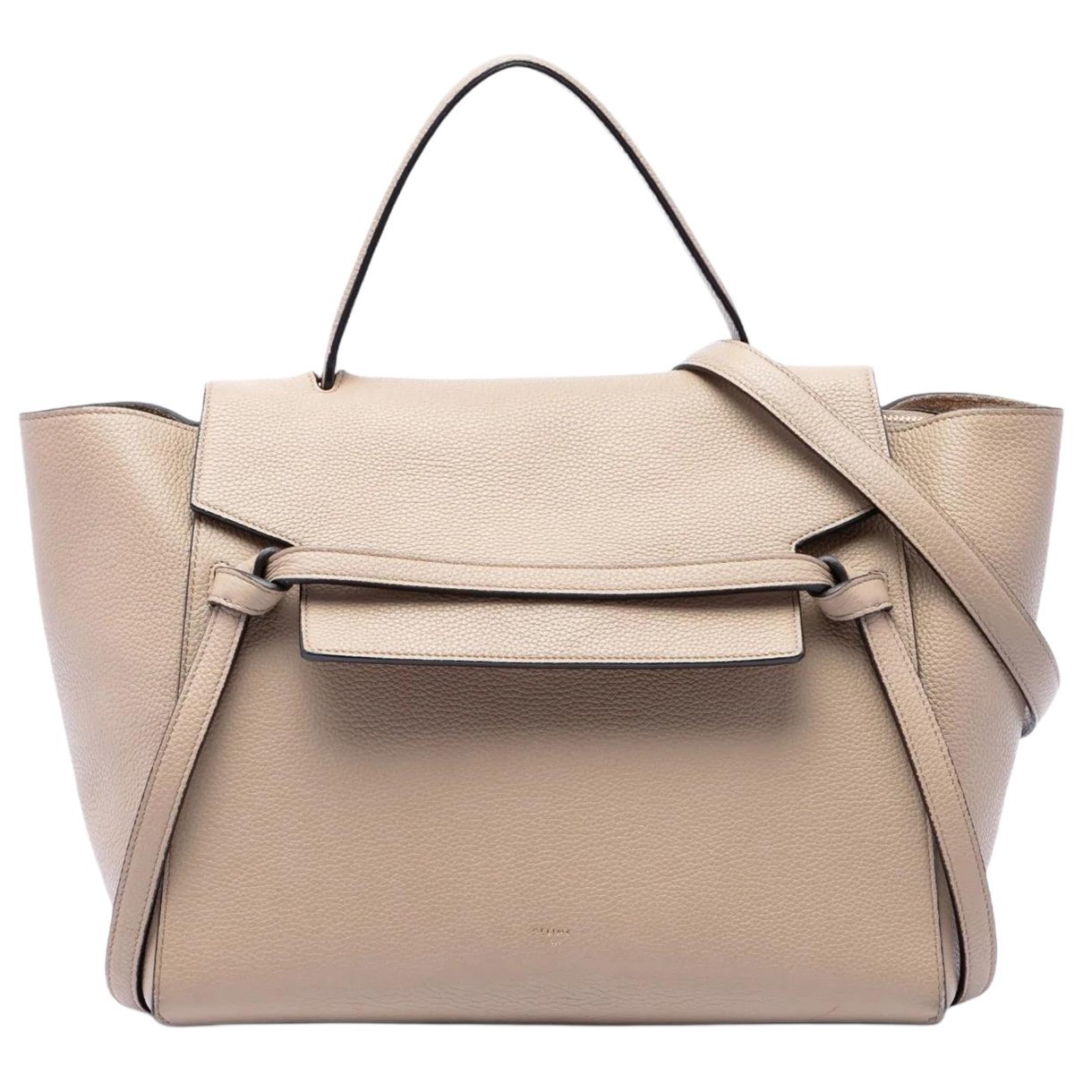 Belt leather satchel