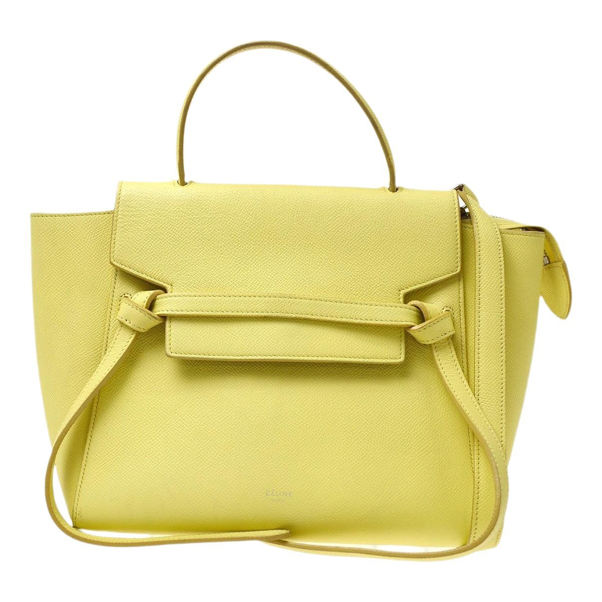 Belt leather handbag