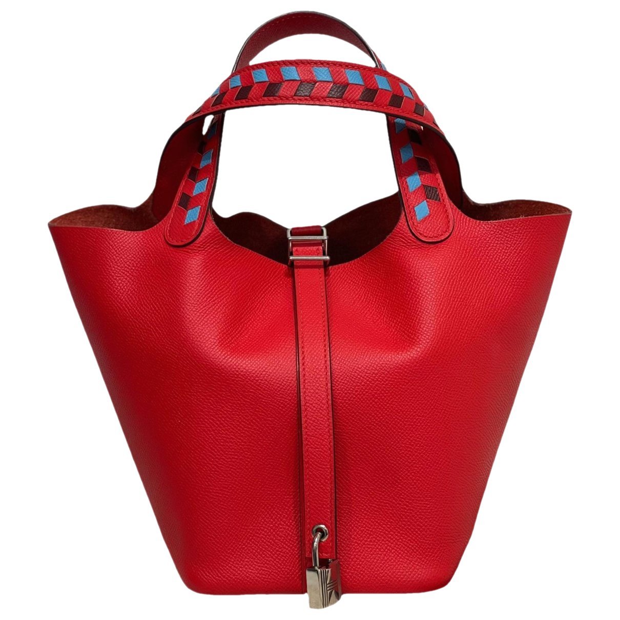 Picotin leather tote