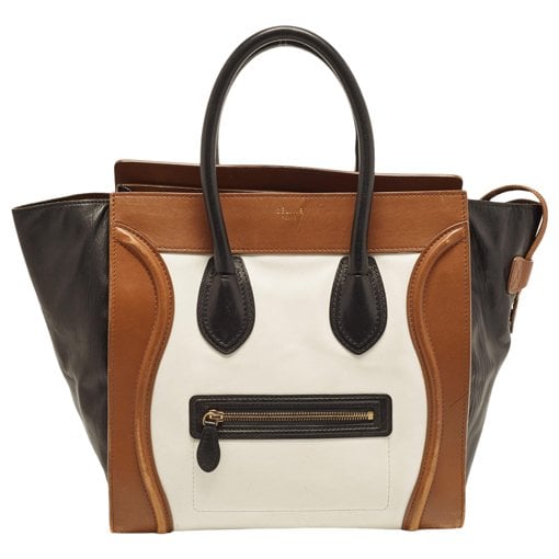Luggage leather tote