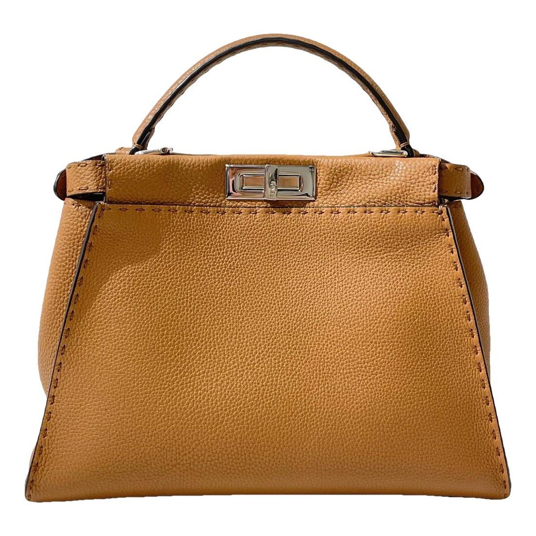 Peekaboo leather handbag