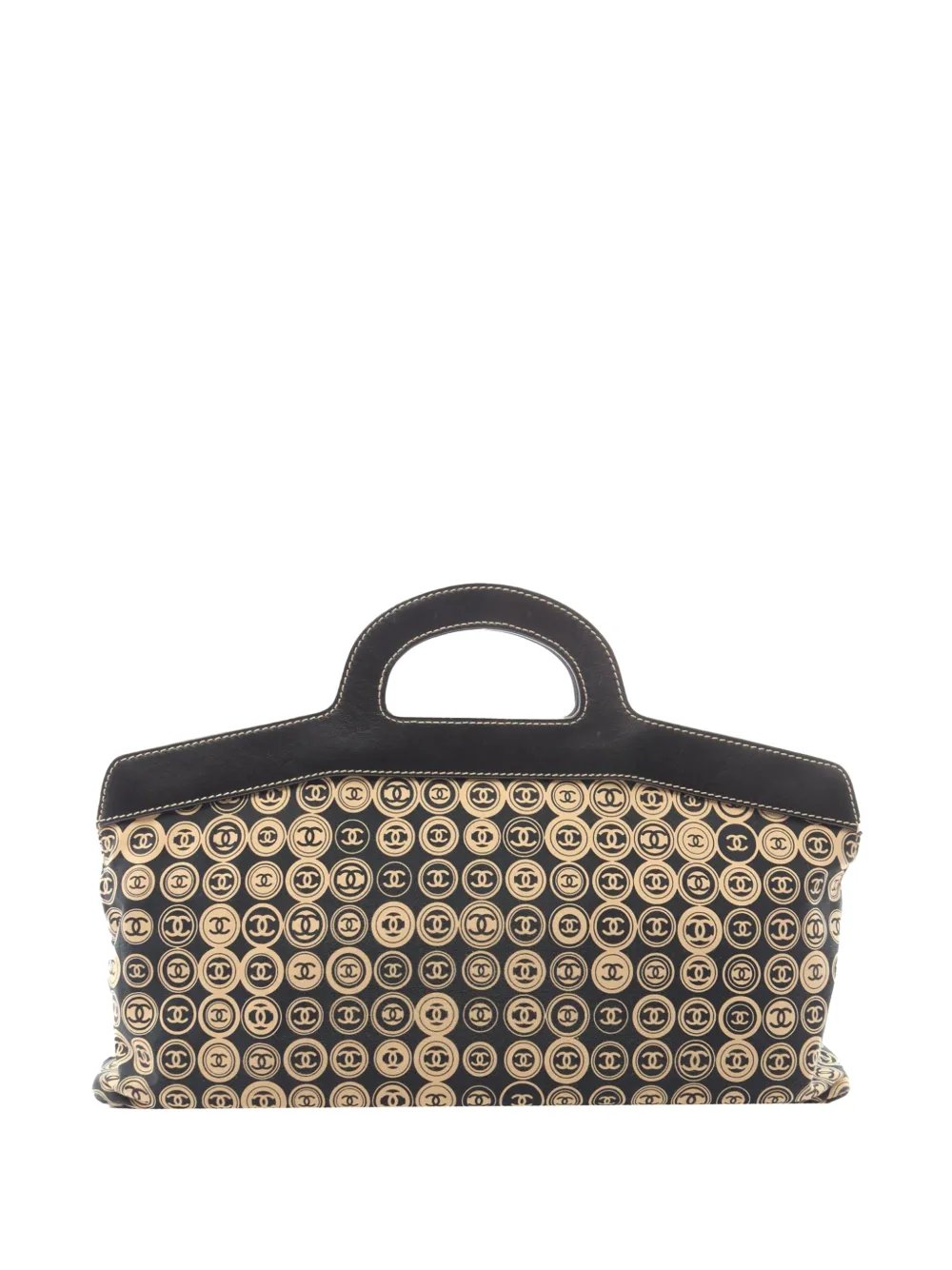 2003-2004 Large Printed Jersey Frame Handle Bag handbag