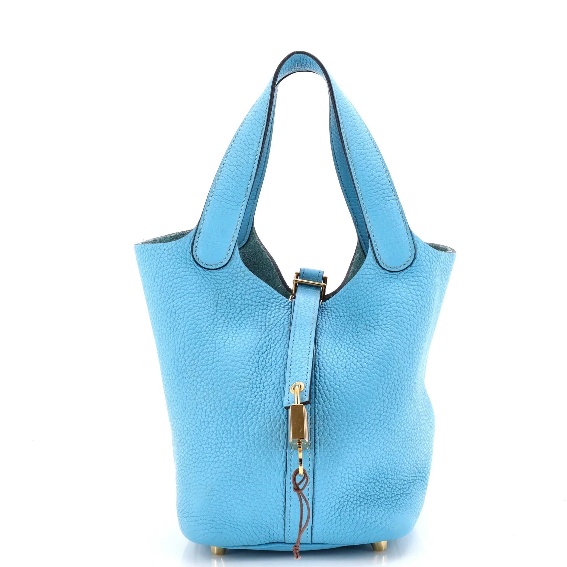 Picotin leather handbag