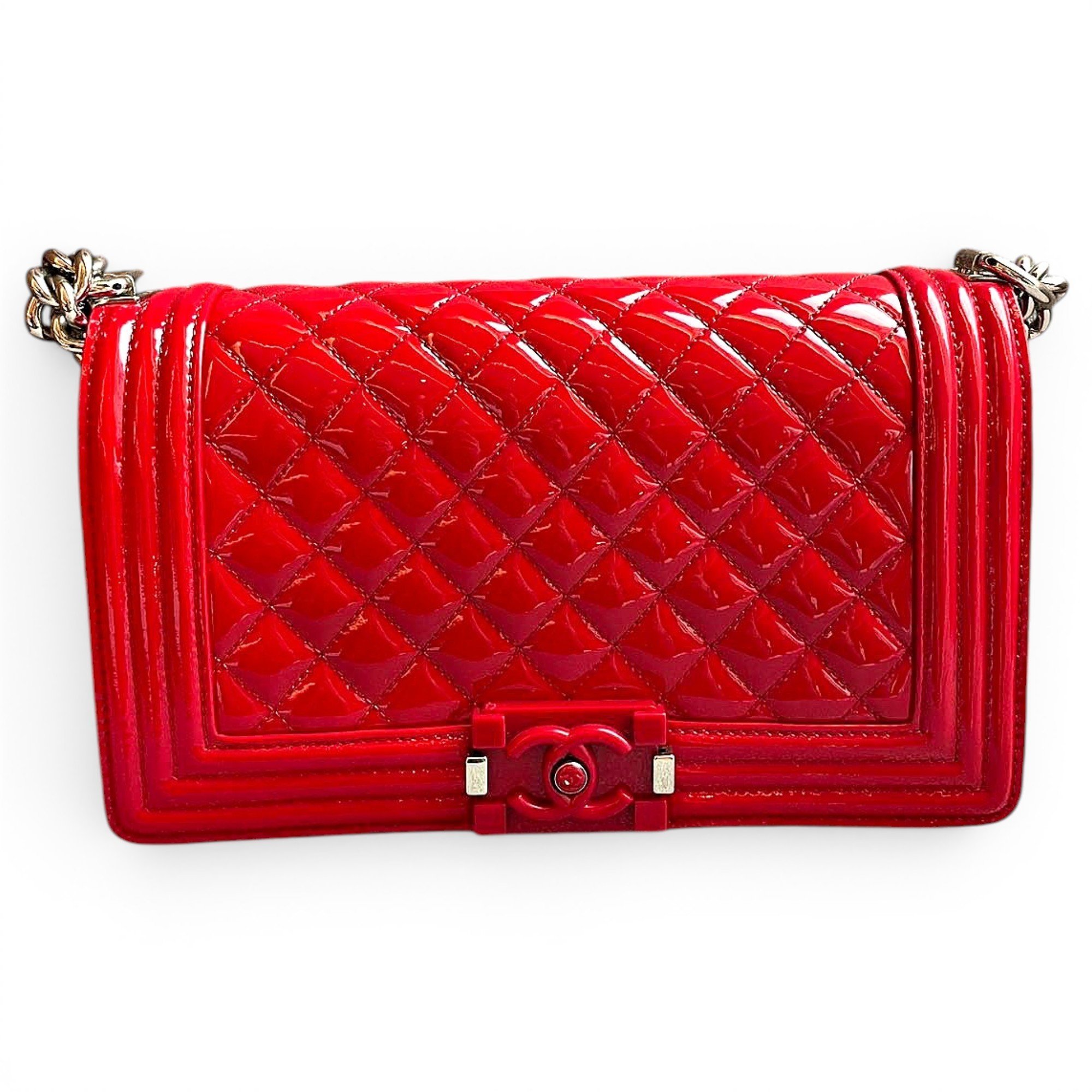 Boy patent leather crossbody bag