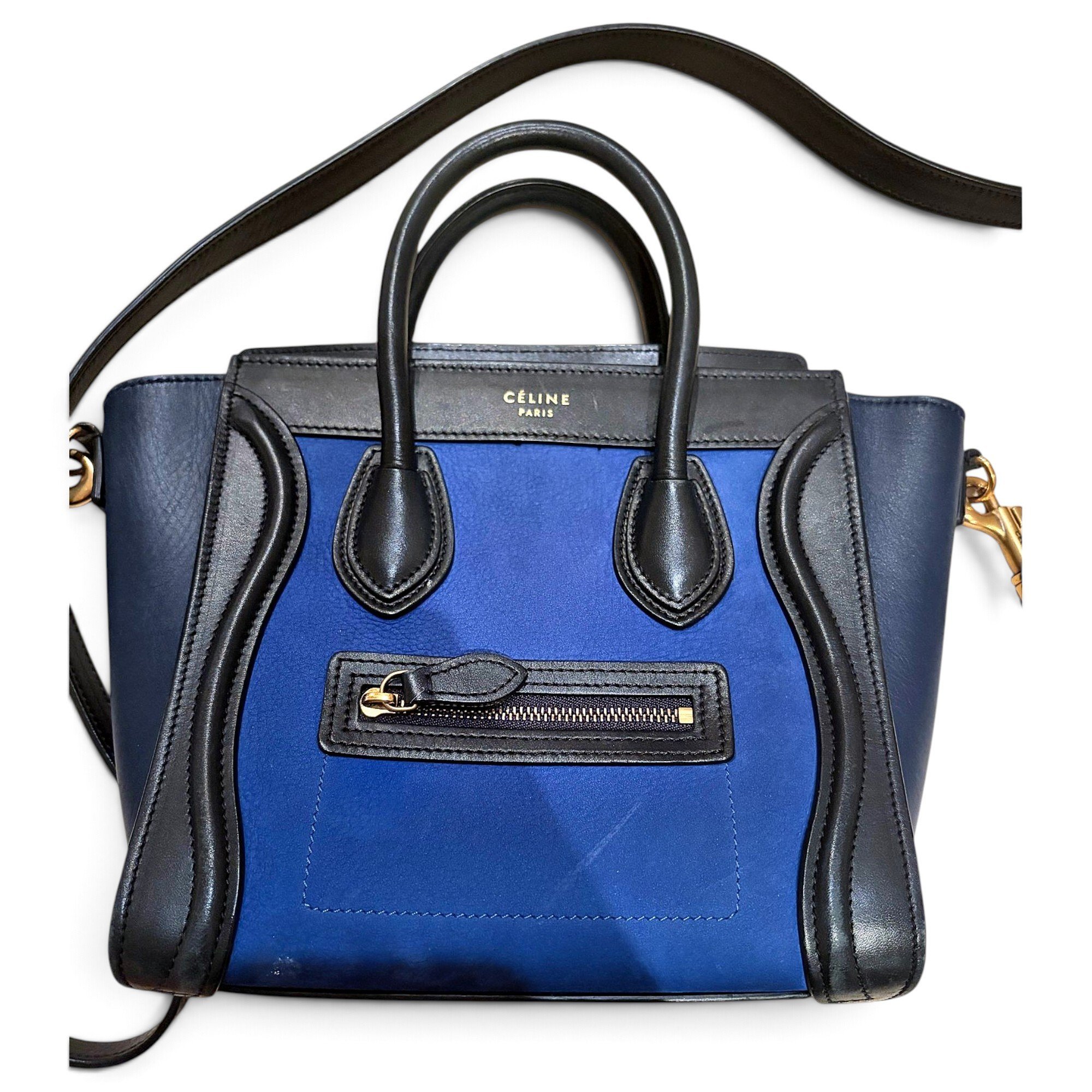Nano Luggage leather crossbody bag