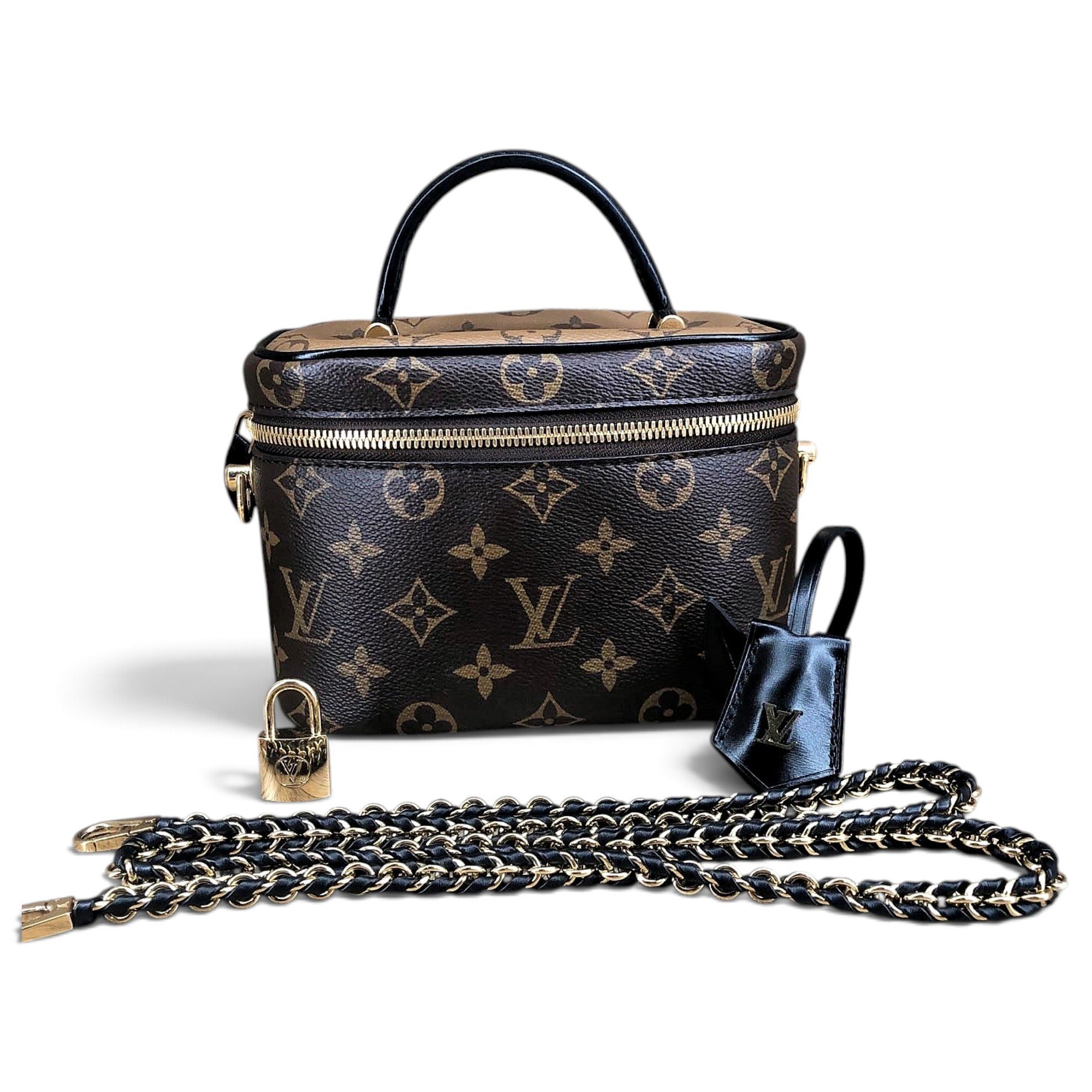 Vanity leather crossbody bag