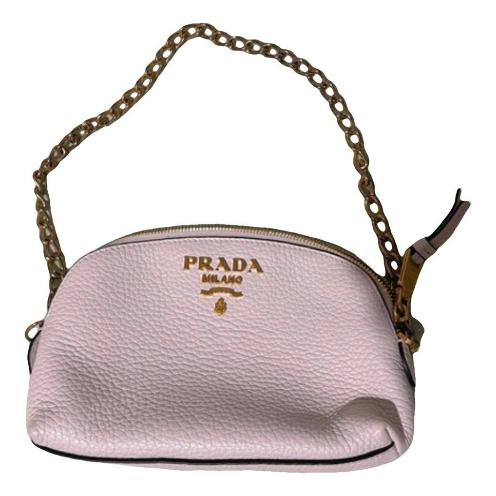 Leather clutch bag