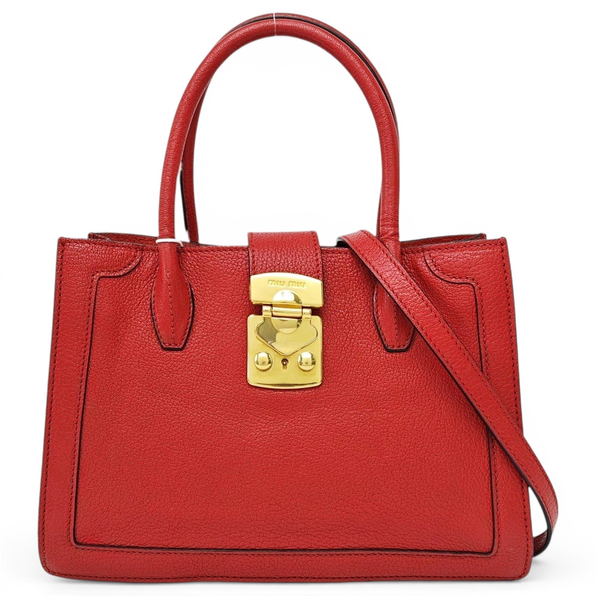 Leather handbag