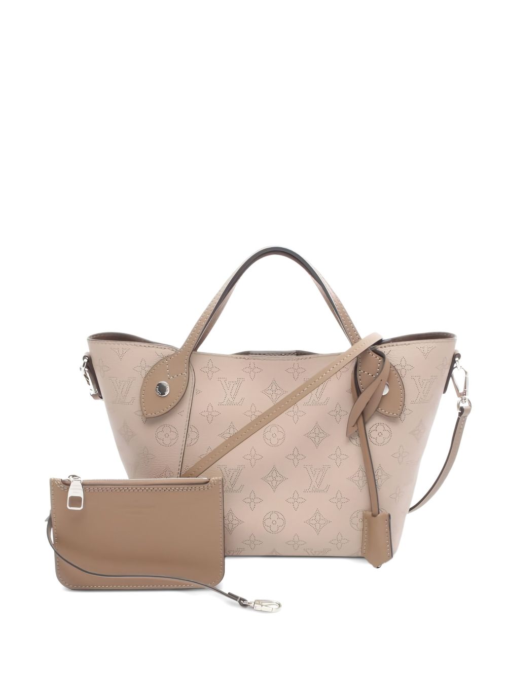 Louis Vuitton 2018 Hina PM Mahina carré-leather shoulder bag