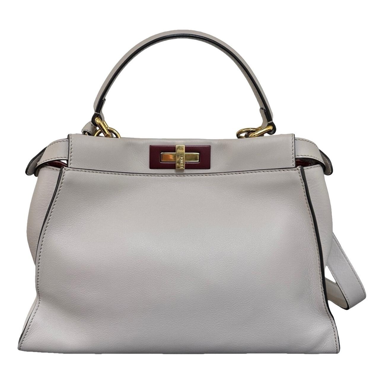 Peekaboo leather handbag