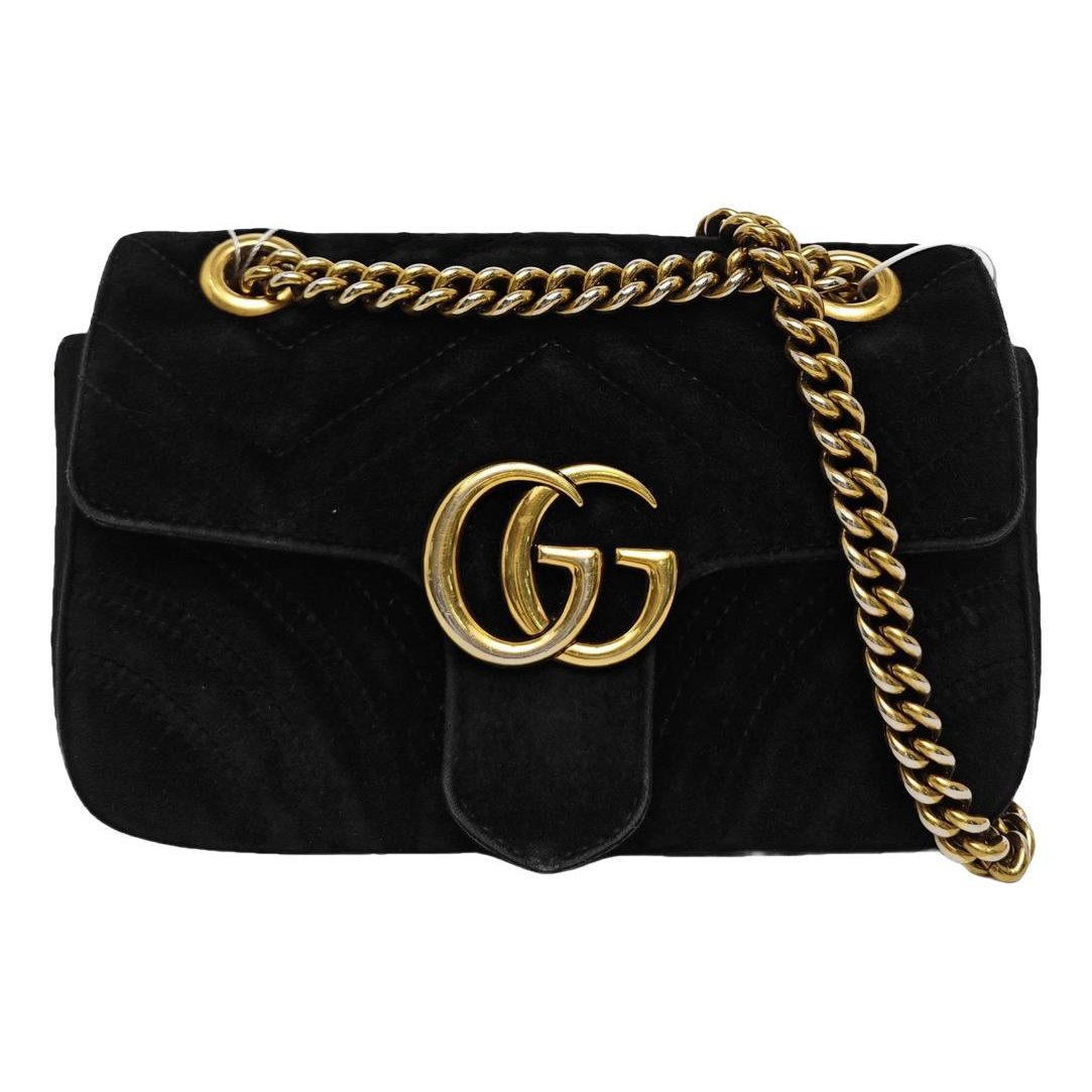 GG Marmont velvet crossbody bag