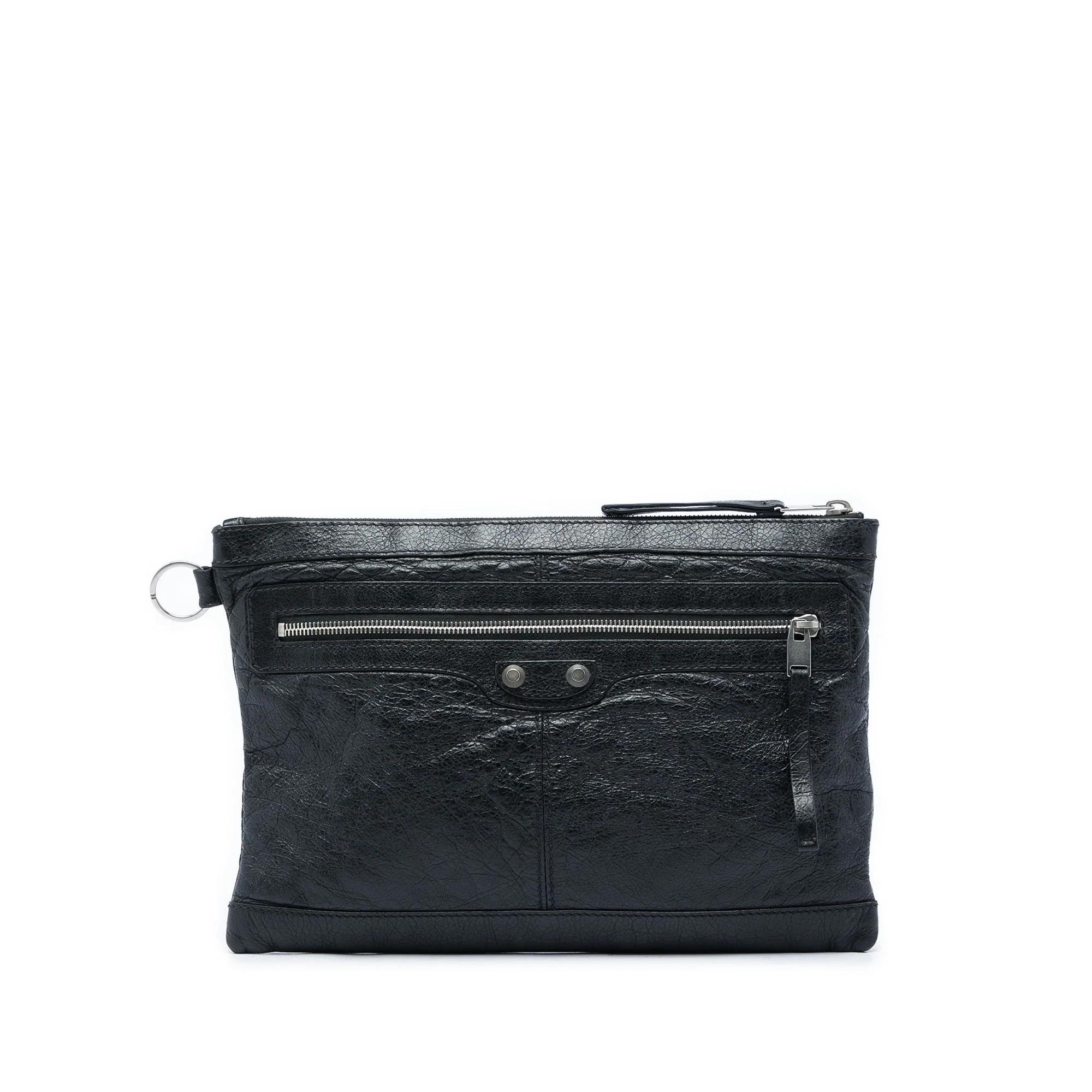 Classic Metalic pony-style calfskin handbag