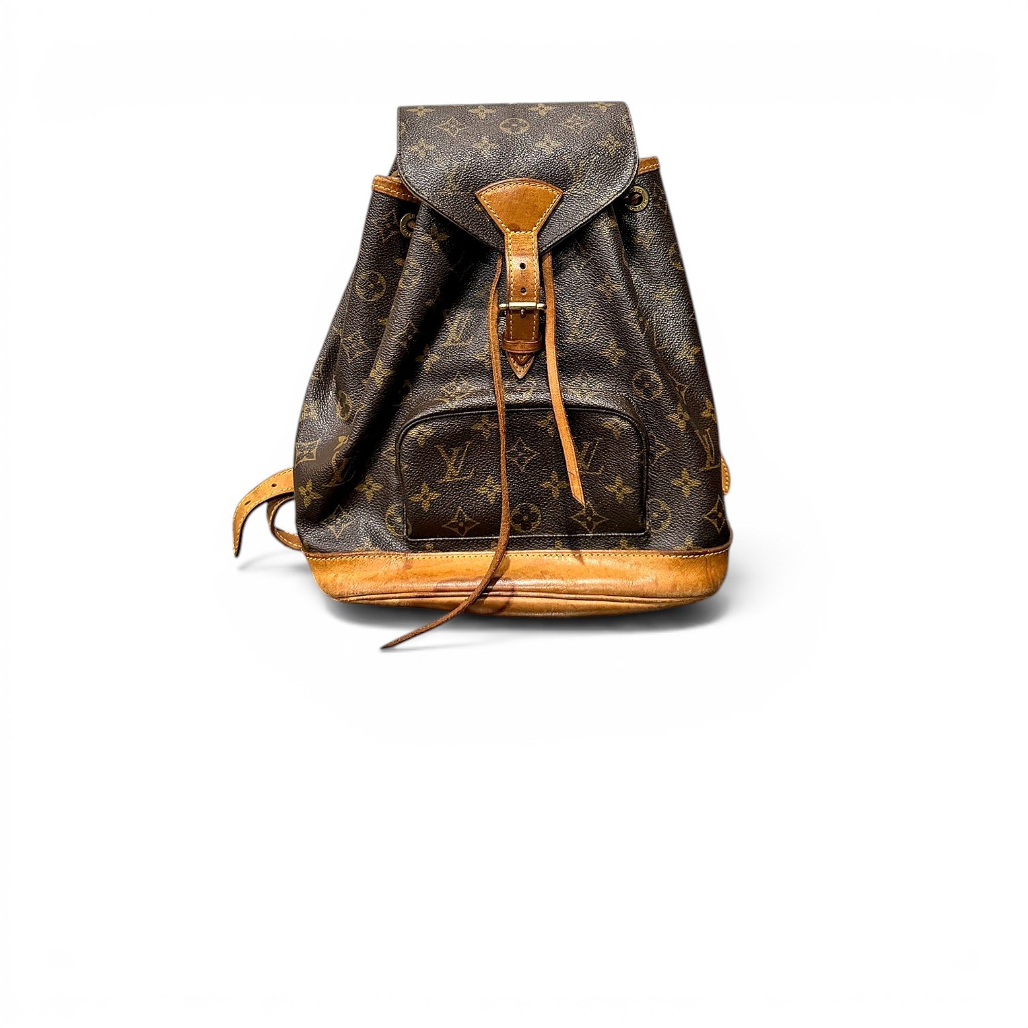 Montsouris Vintage leather backpack