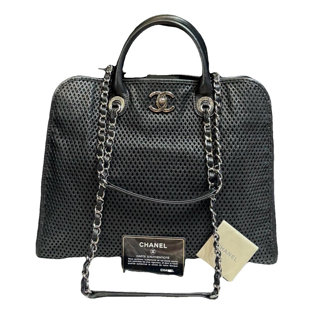 Leather tote