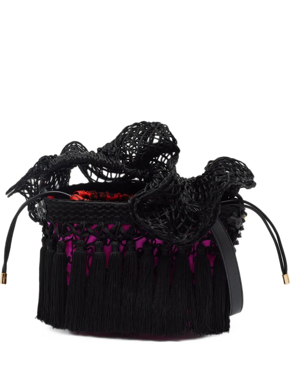 Flamencaba embroidered bucket bag