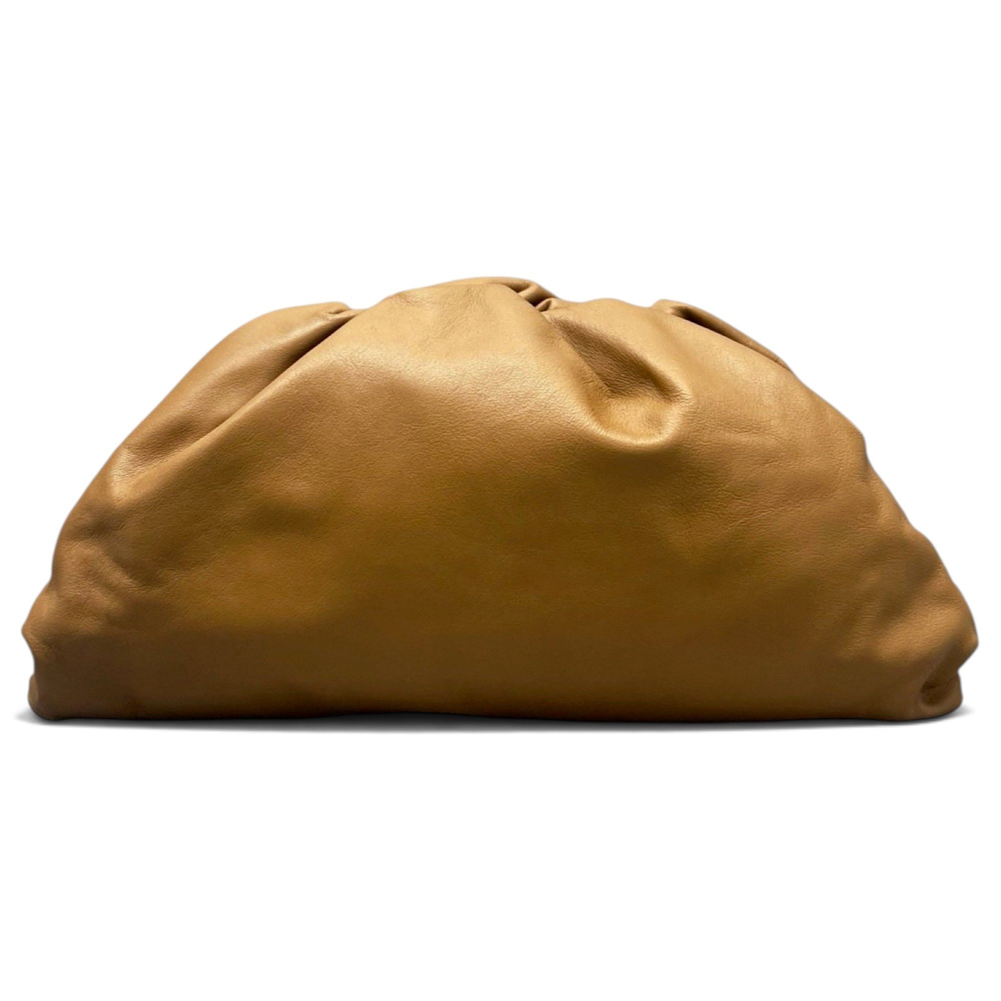 Pouch leather clutch bag
