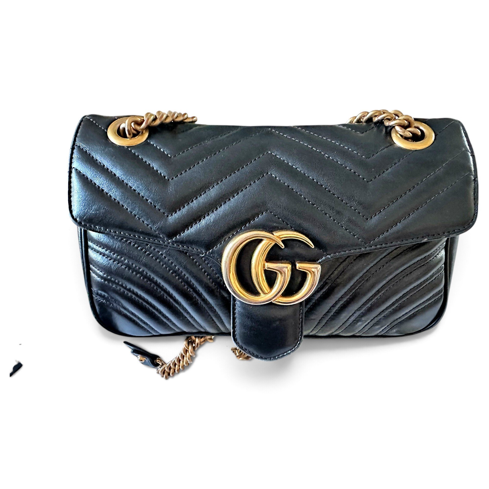 GG Marmont Flap leather handbag