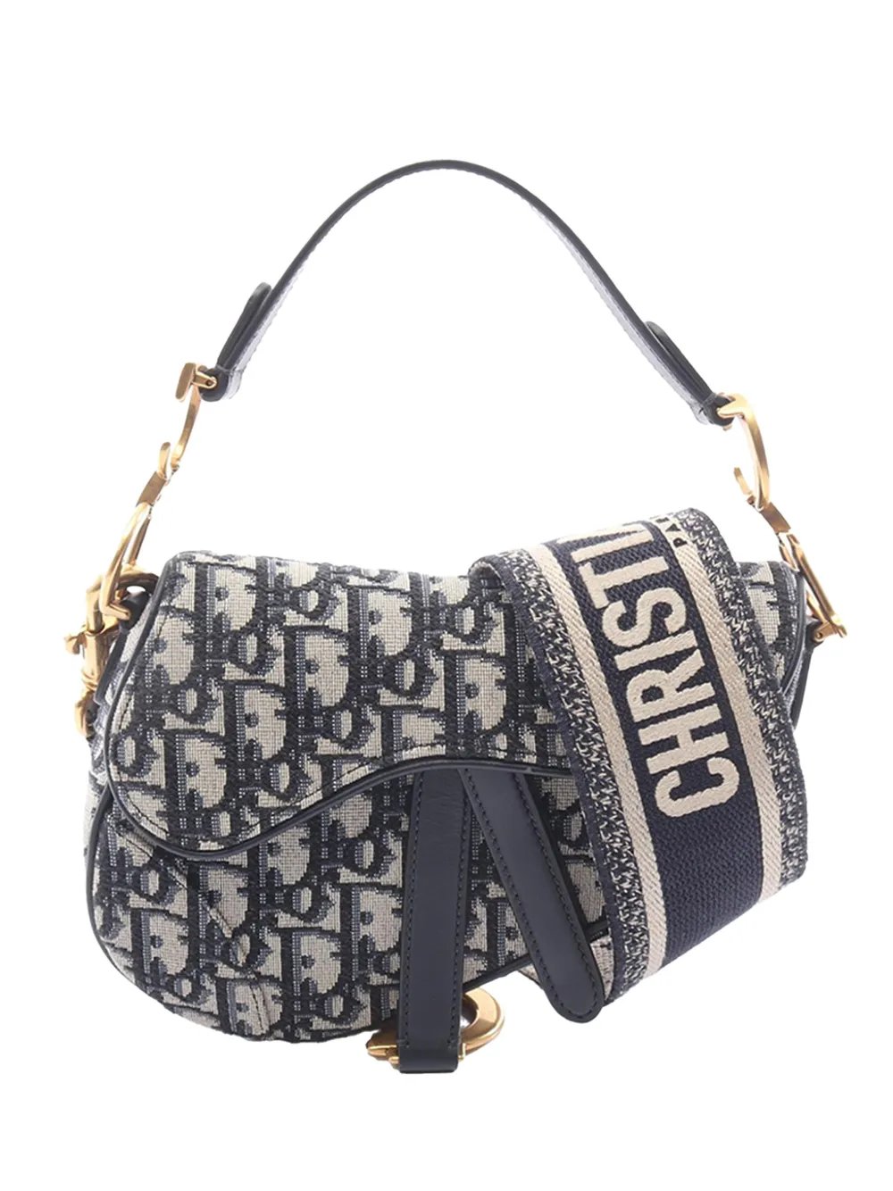 2000-2026 Mini Oblique Canvas Saddle Bag satchel