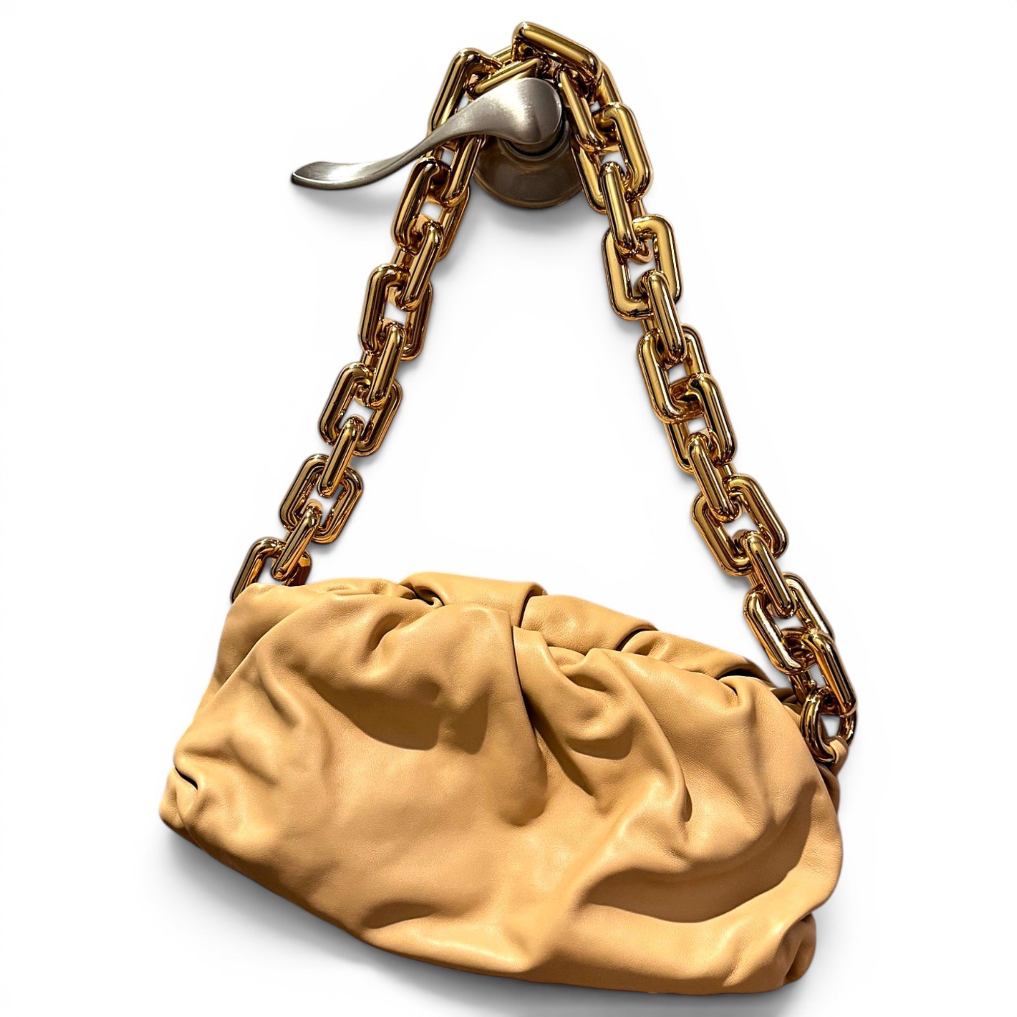 Chain Pouch leather handbag