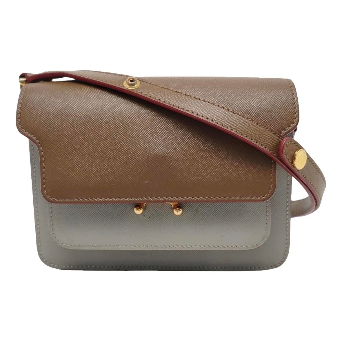 Trunk leather handbag