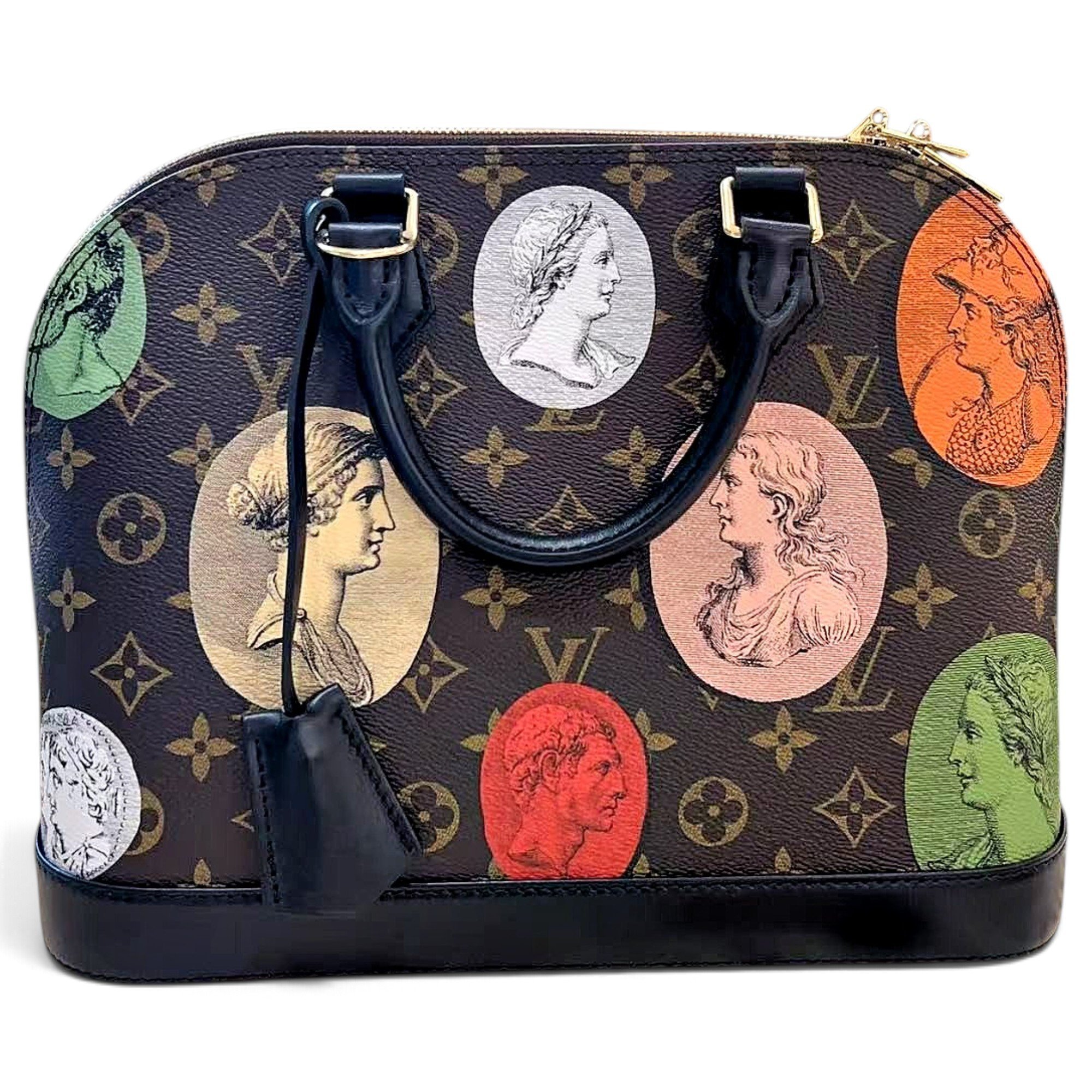 Louis Vuitton Alma leather handbag