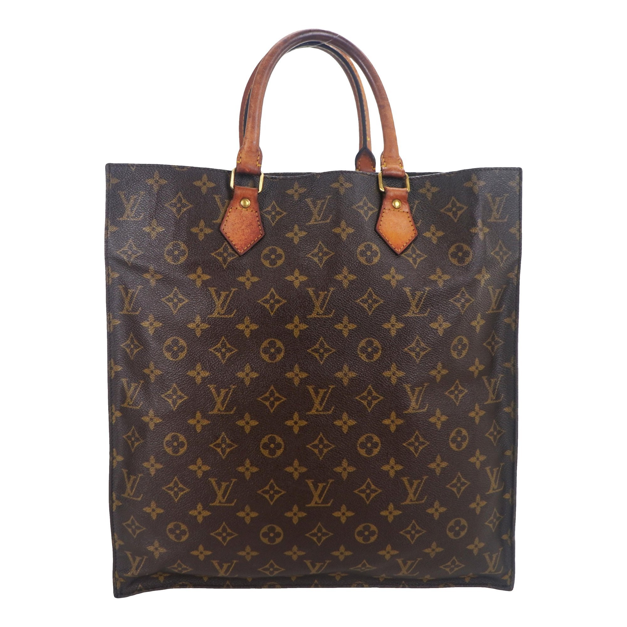 Plat leather tote