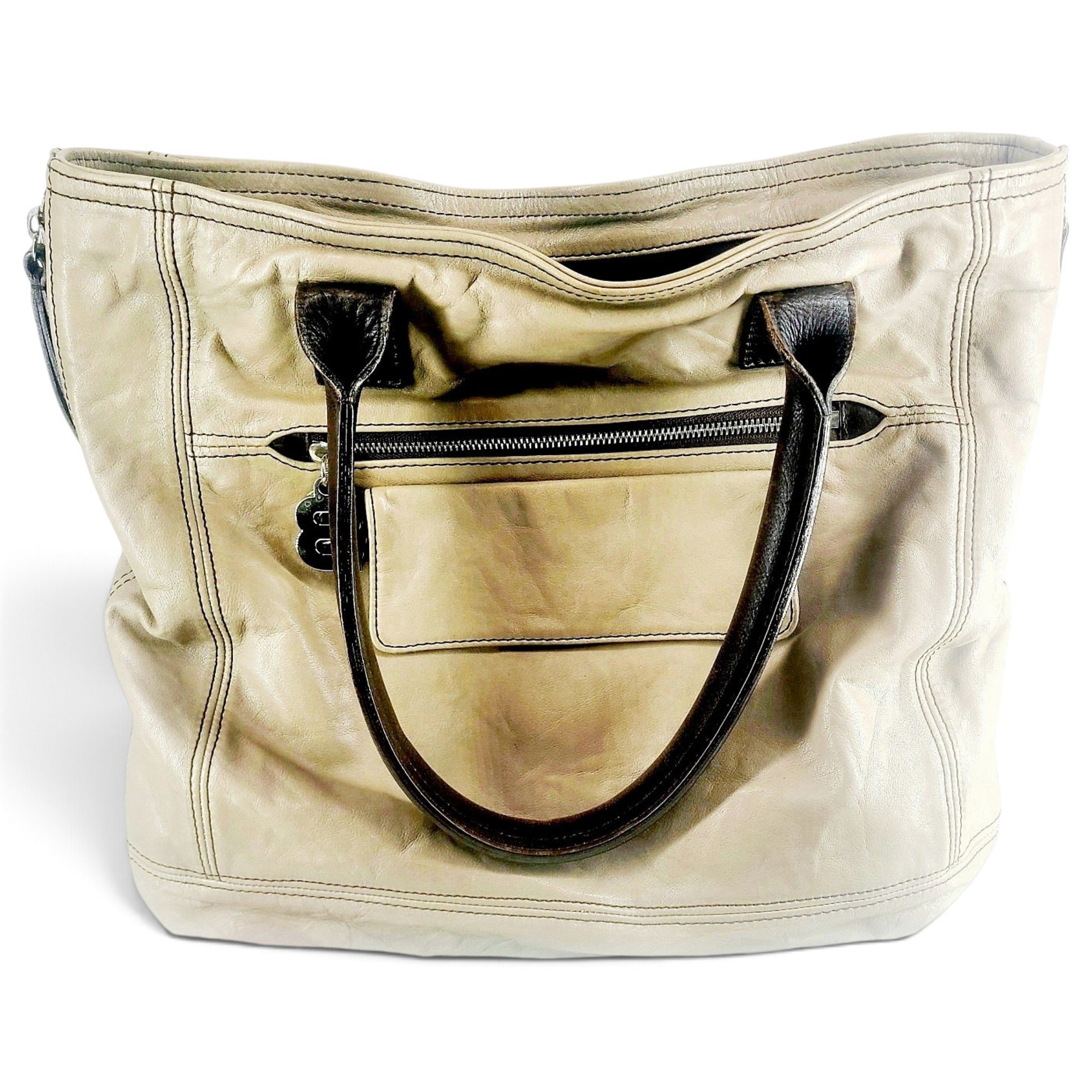 Leather tote