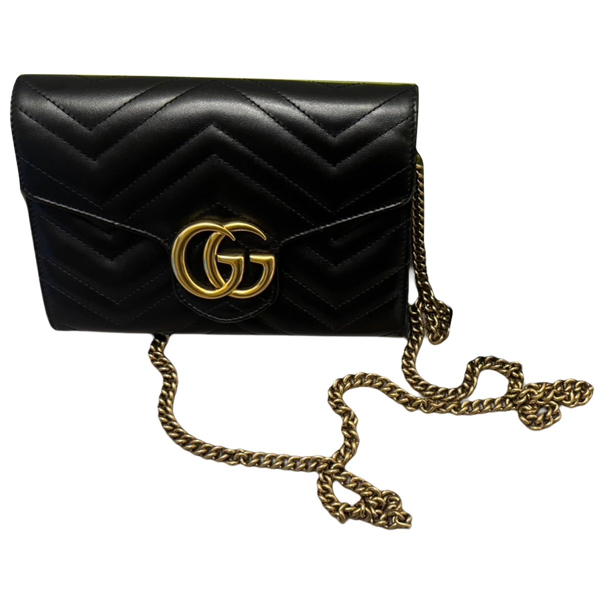 Marmont leather clutch bag