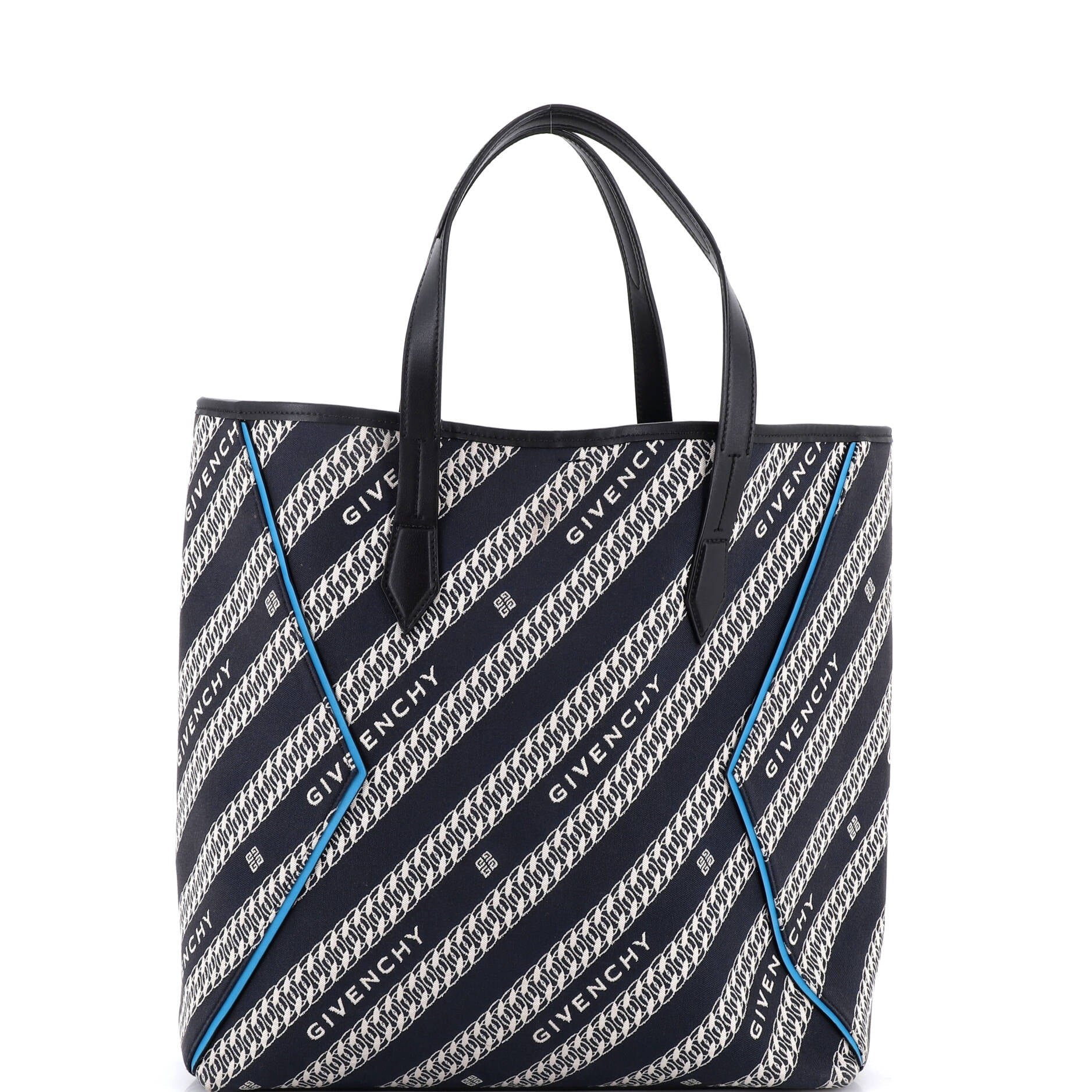 Givenchy Bond Shopper Tote Logo Jacquard Canvas Medium