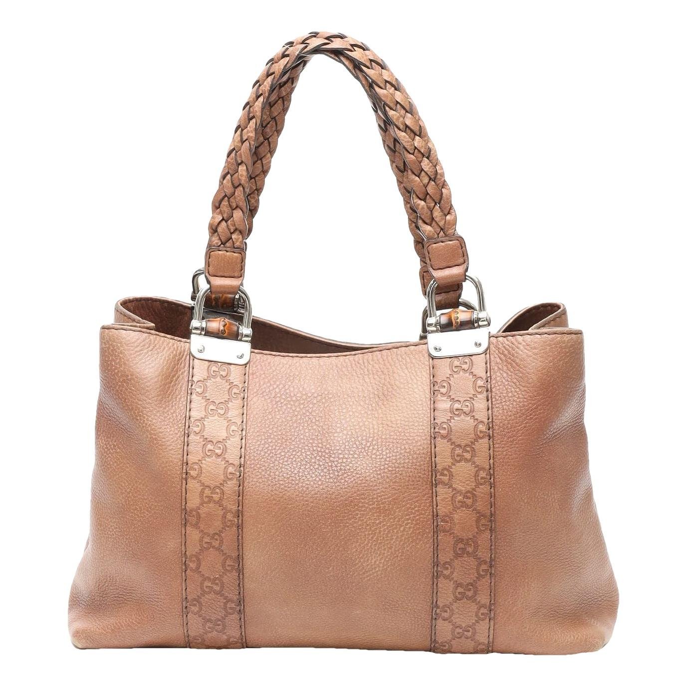 Bamboo leather tote