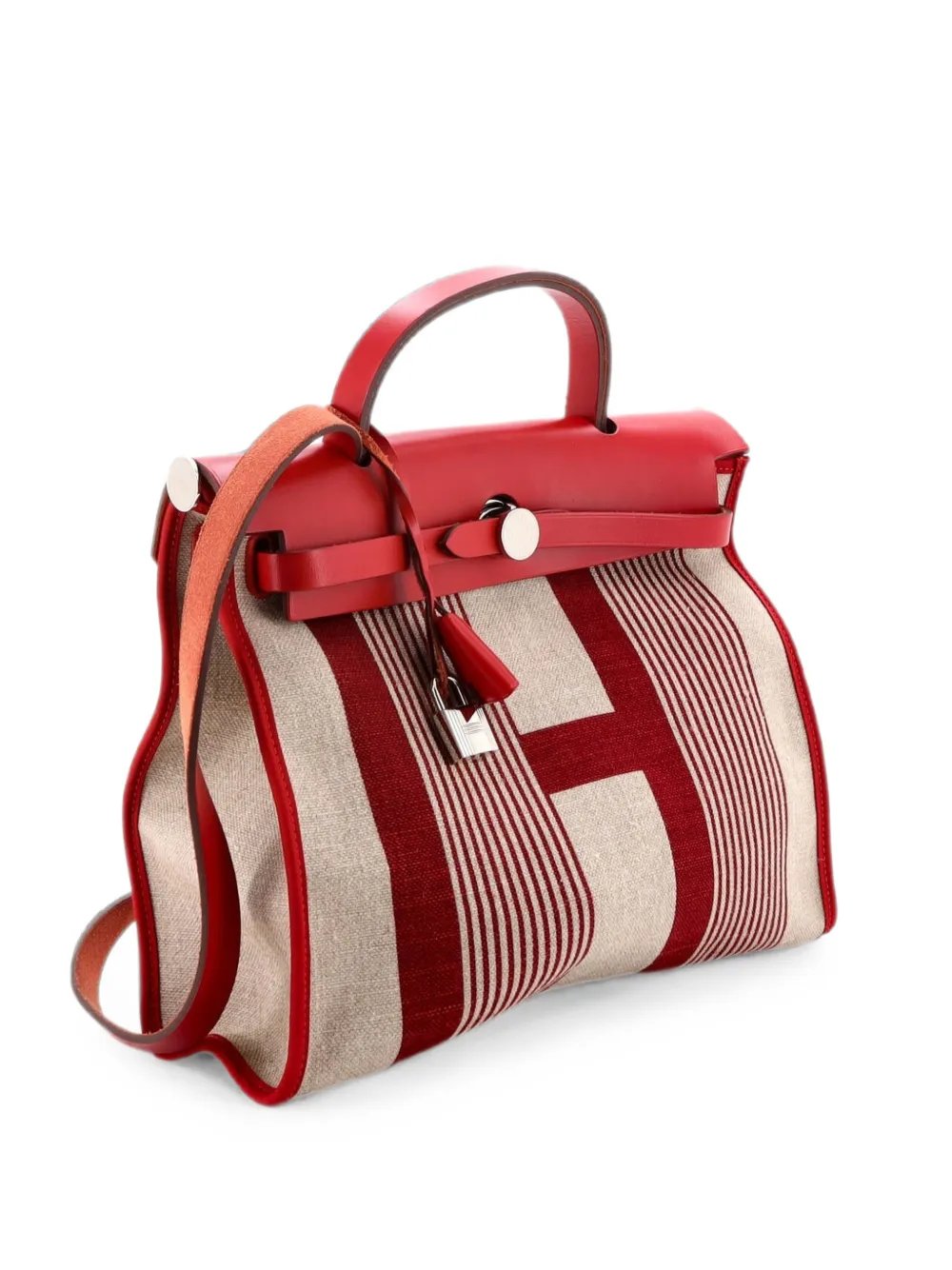 Herbag Zip H Vibration Toile and Leather 31 shoulder bag