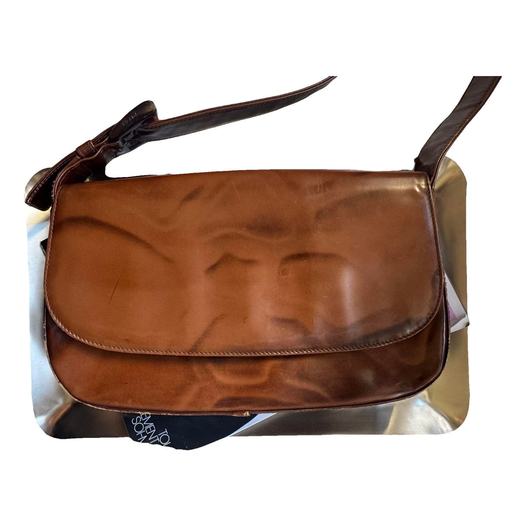 Patent leather handbag