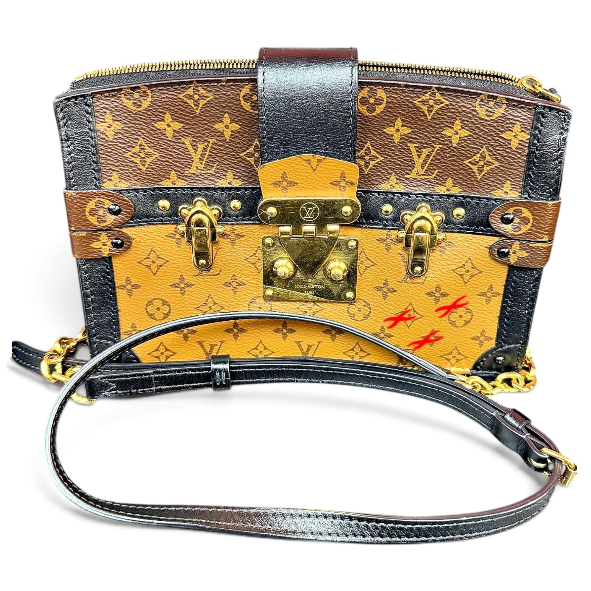 Pochette Trunk leather crossbody bag
