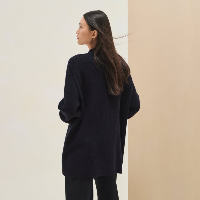 Bleu Noir Long Cardigan