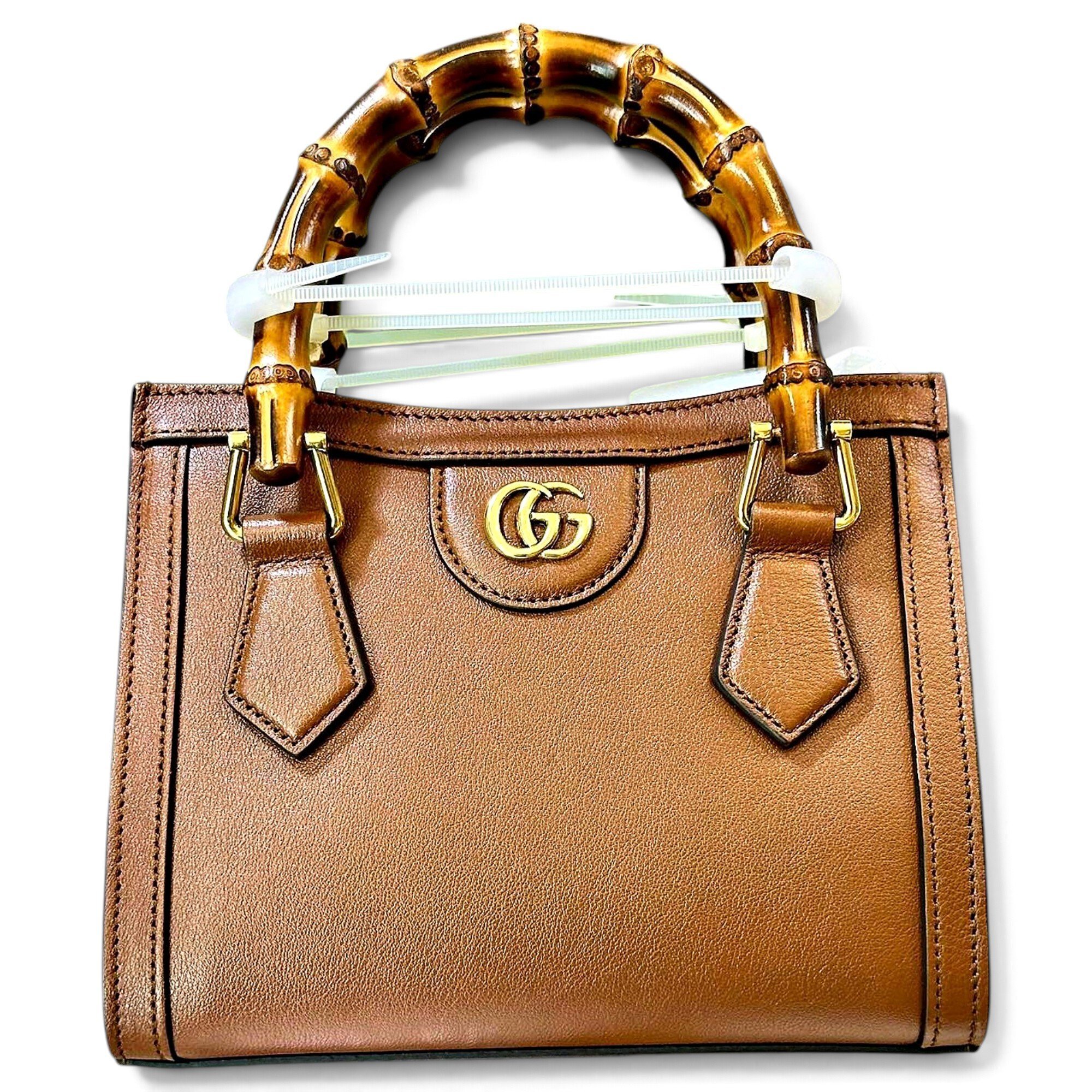 Bamboo leather handbag