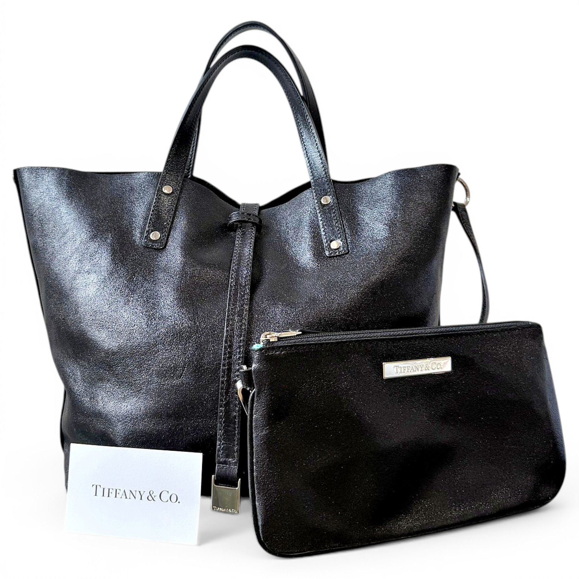 Leather tote