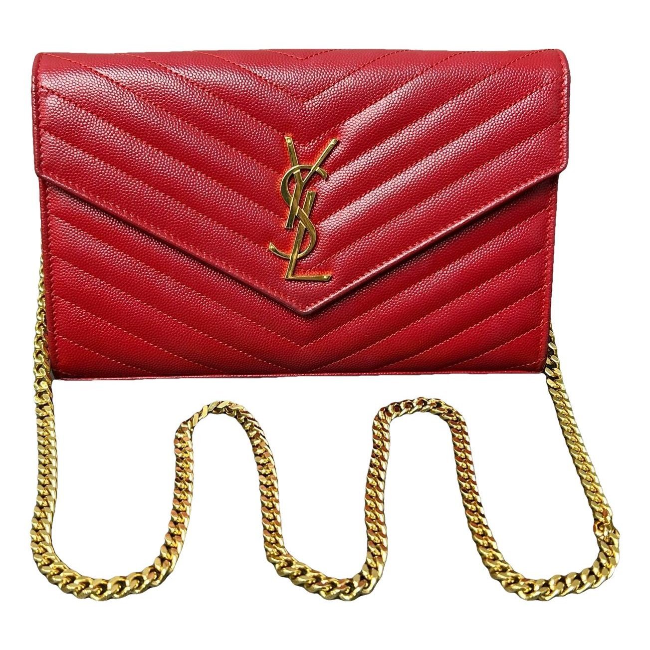 Portefeuille enveloppe leather handbag