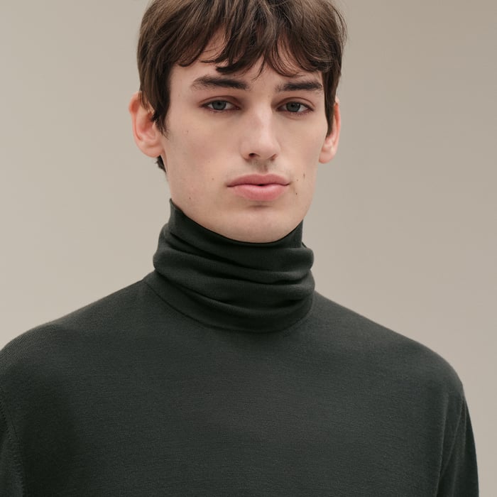 Vert Chrome "Detail H" Turtleneck Sweater