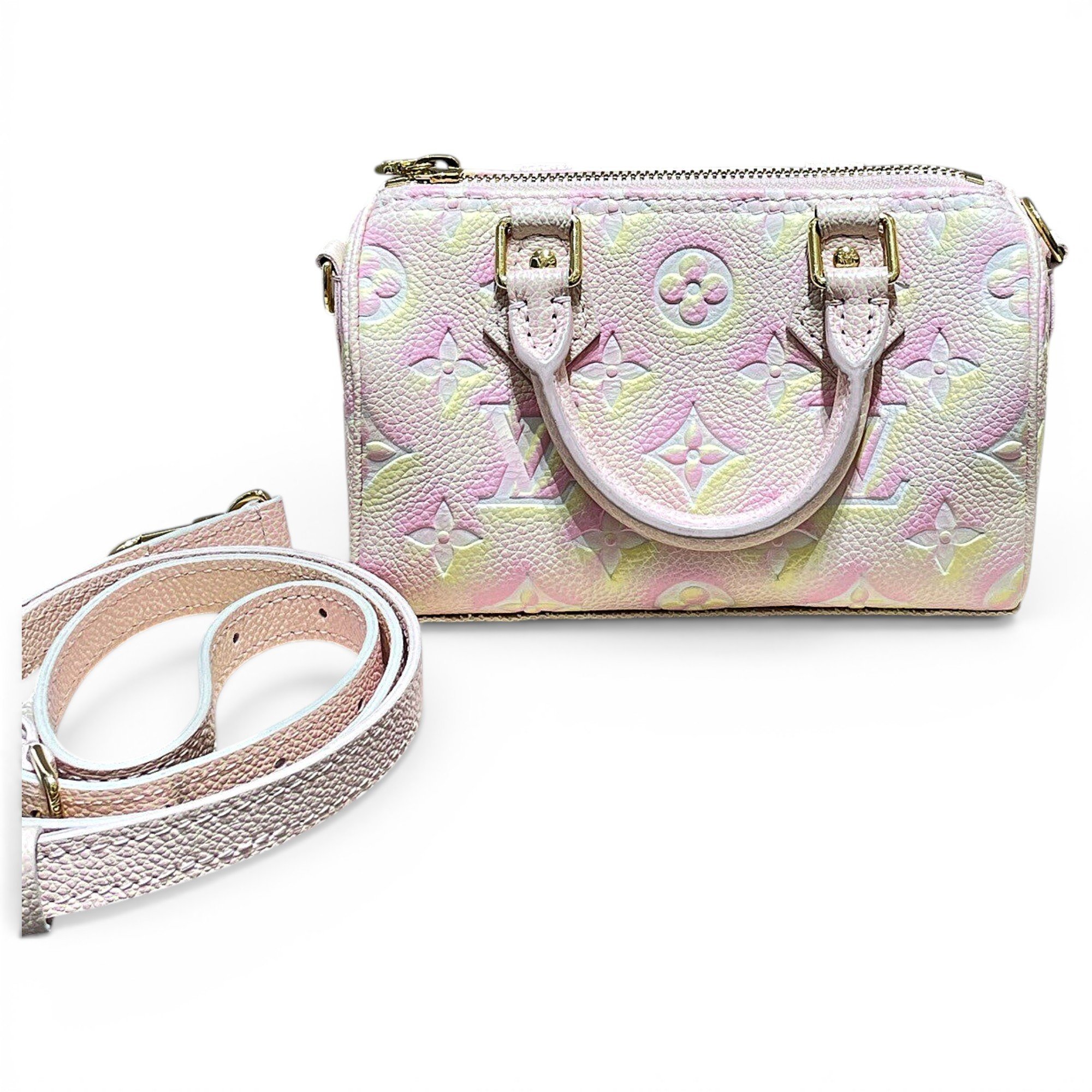 Nano Speedy / Mini HL leather handbag