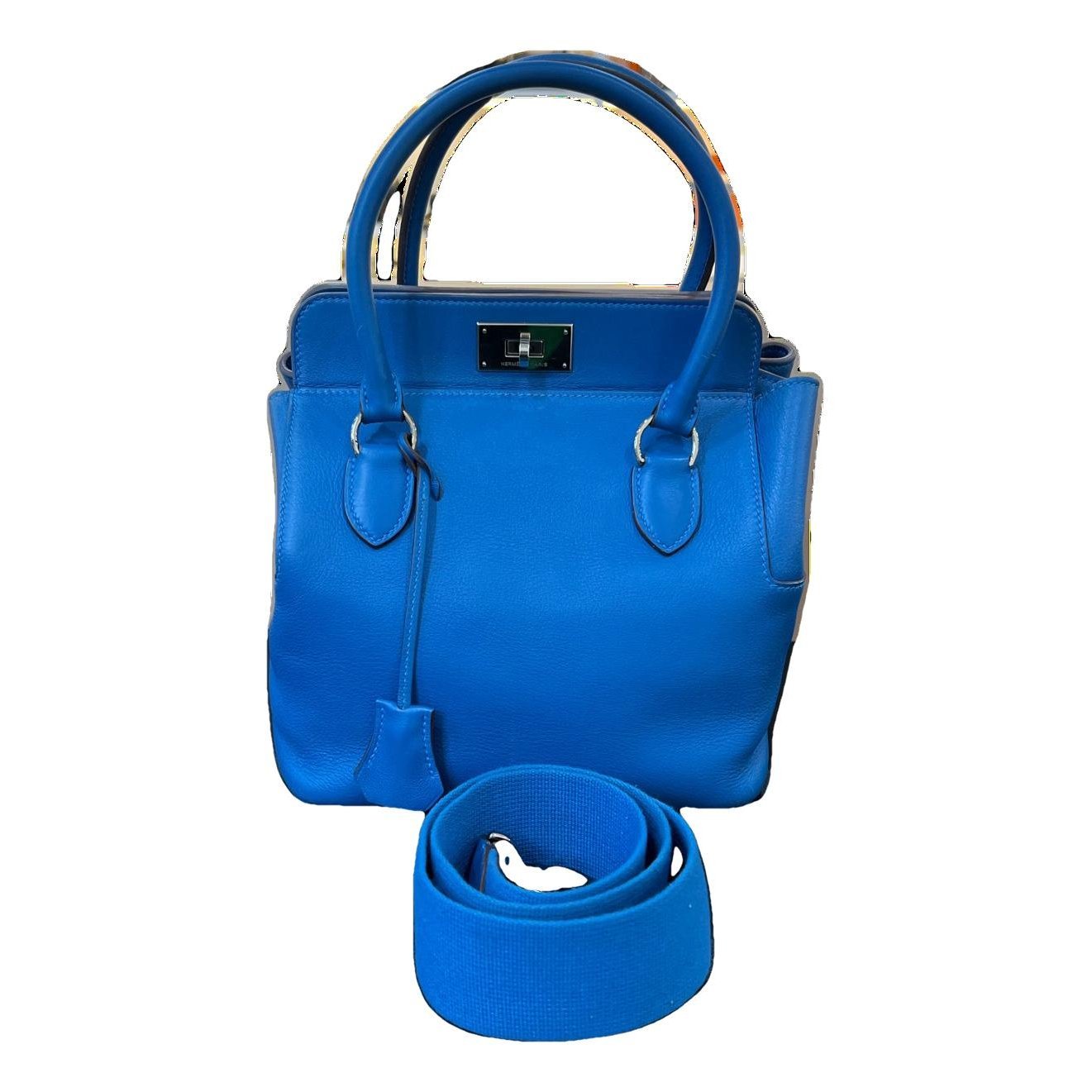 Toolbox leather handbag